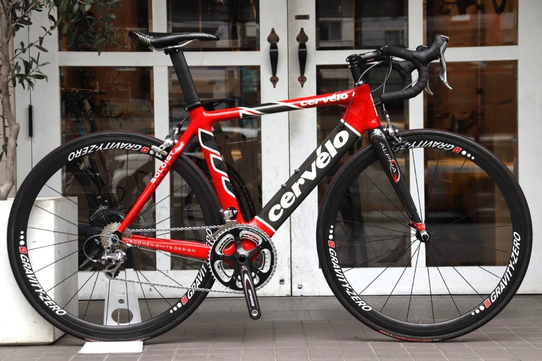 訳アリ サーヴェロ Cervelo ソロイスト チーム カーボン SOLOIST TEAM CARBON 2008モデル 54サイズ シマノ  デュラエース 7800 10S ロードバイク 【横浜店】