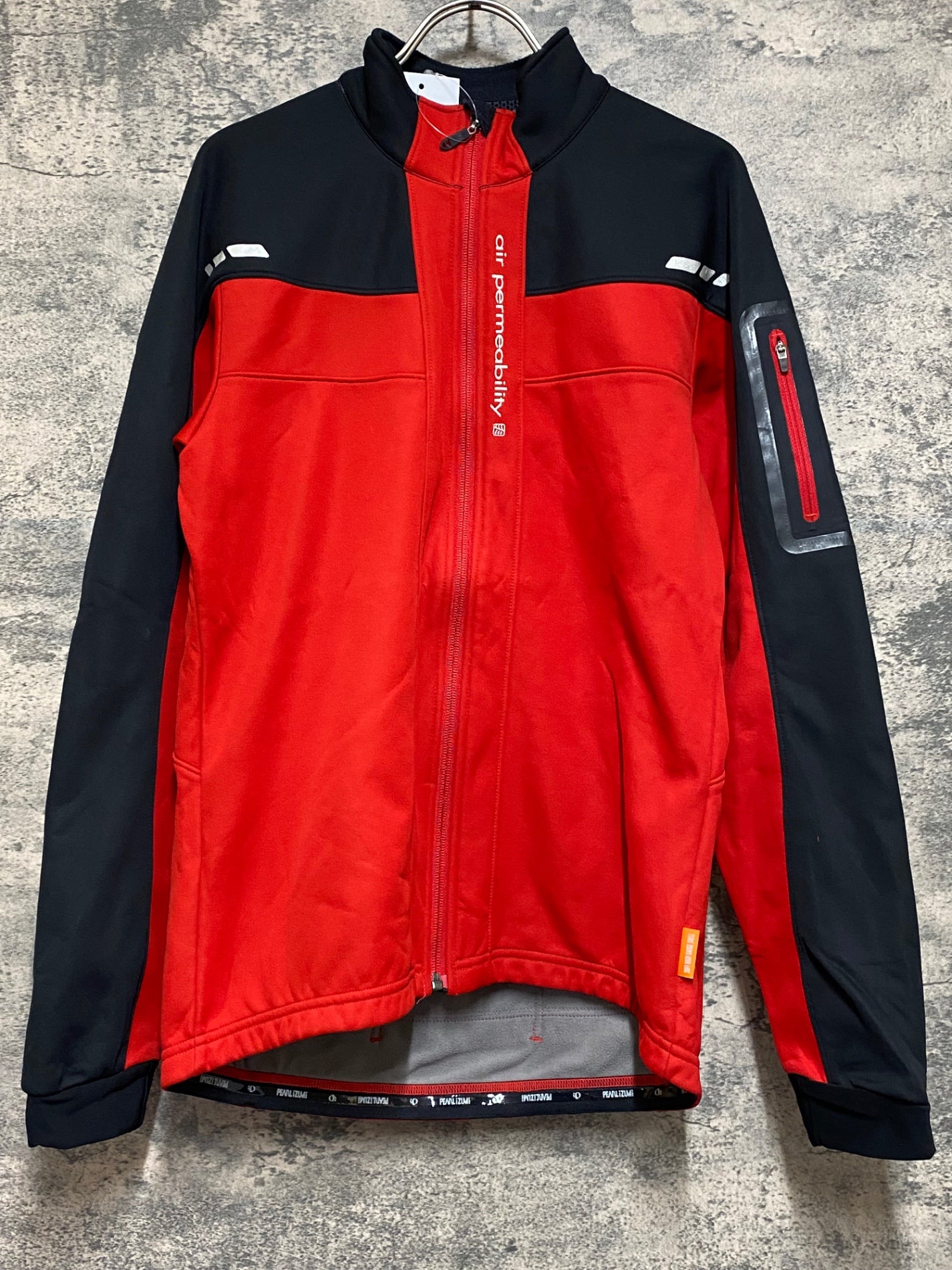 JR168 パールイズミ PEARL iZUMi 長袖サイクルジャケット 赤 L 裏起毛