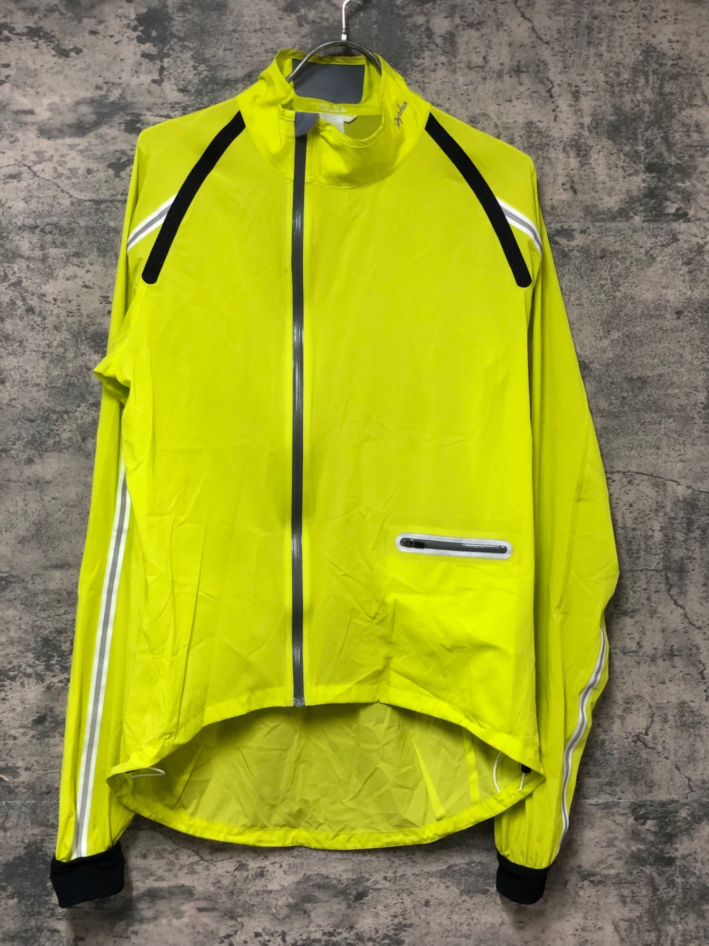 KM916 ラファ Rapha CLASSIC JACKET 長袖 ウィンドブレーカー 黄緑 L