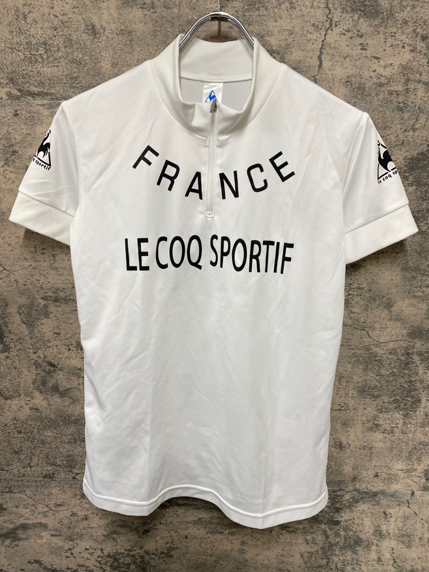 JP366 ルコックスポルティフ le coq sportif 半袖 サイクルジャージ 白