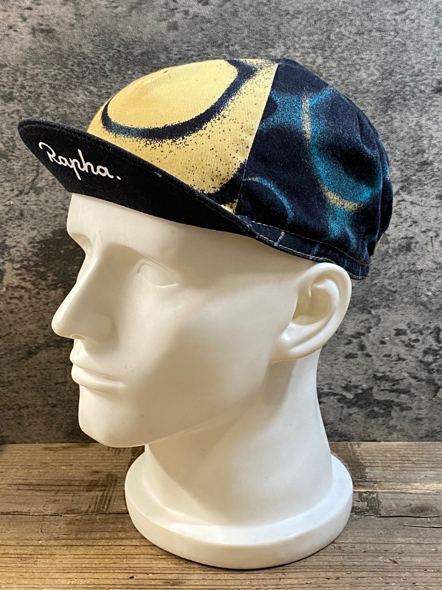 KH118 ラファ Rapha RAPHA ATHLETES CAP サイクルキャップ 黒 黃