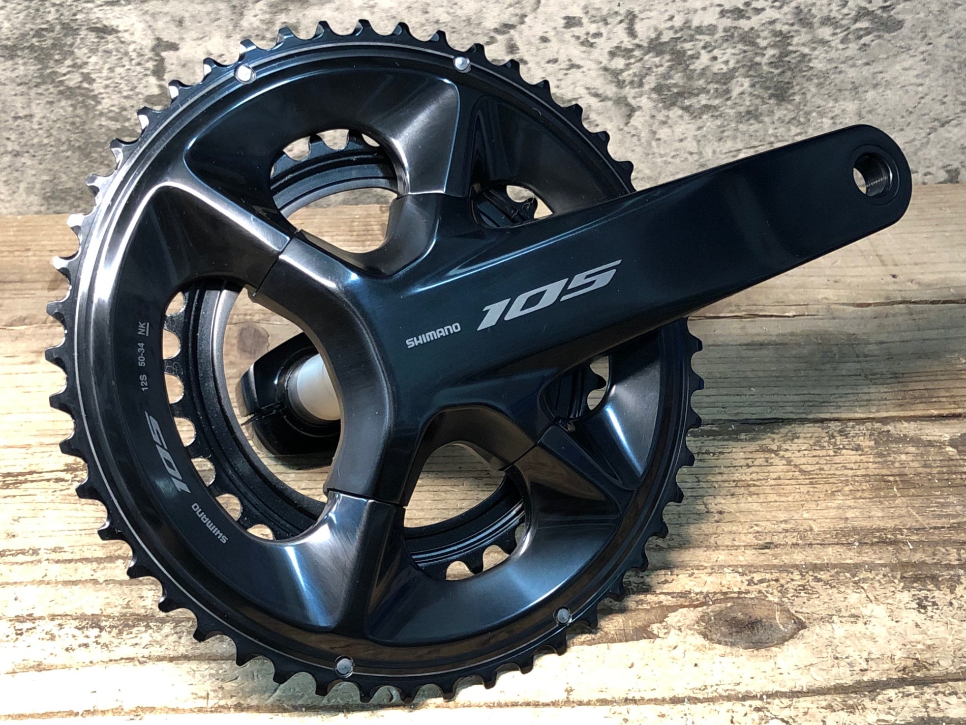 JI343 シマノ SHIMANO 105 FC-R7100 クランクセット 165mm 50/34T 12S