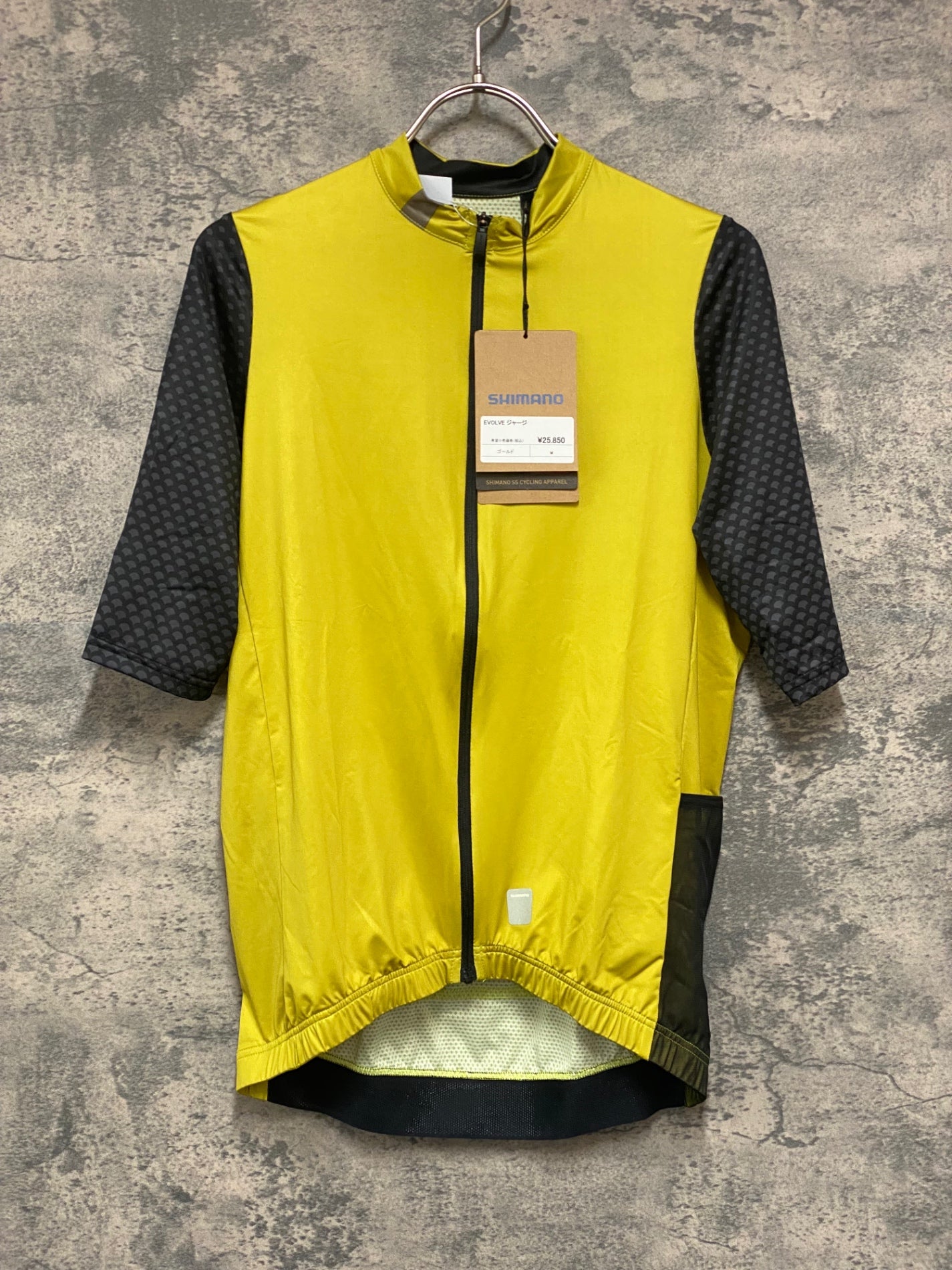JY883 シマノ SHIMANO 半袖 サイクルジャージ 黃 マスタード L – BICI