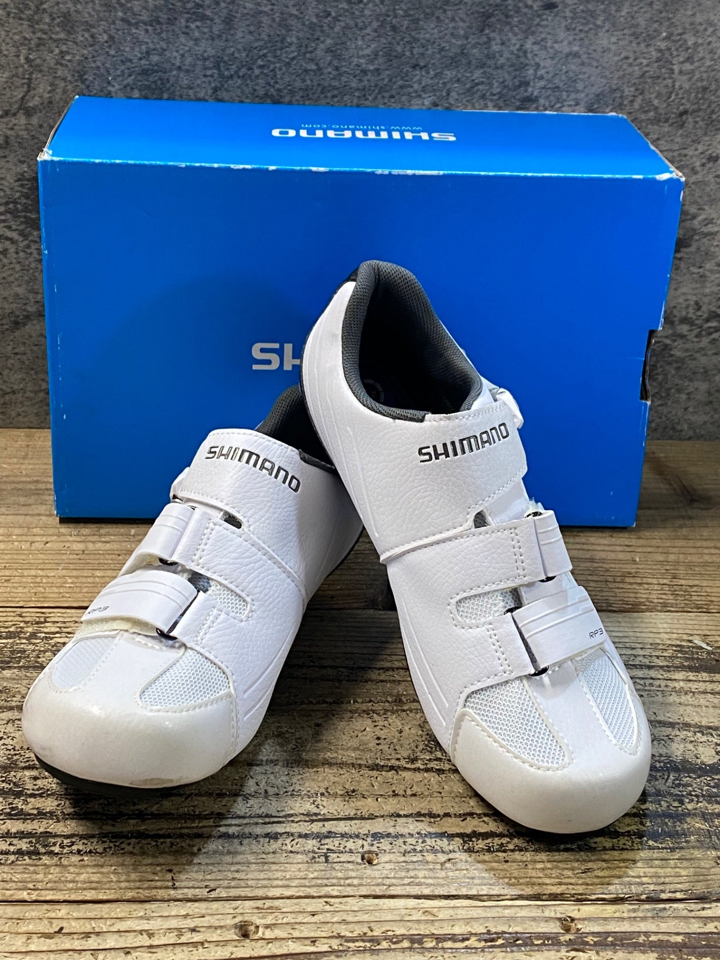 JS981 シマノ SHIMANO RP3 SH-RP300-E W ビンディングシューズ 白 EU41