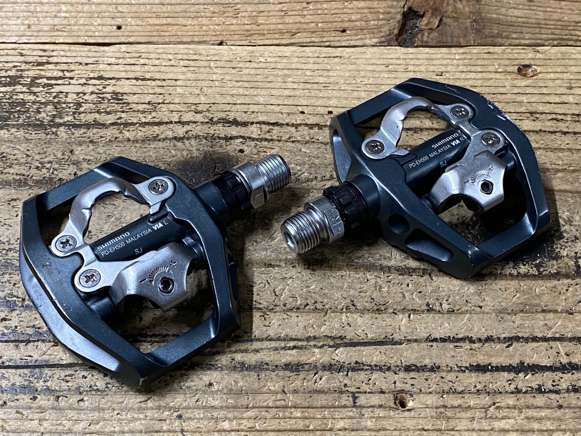 JT551 シマノ SHIMANO PD-EH500 ビンディングペダル 片面フラット SPD