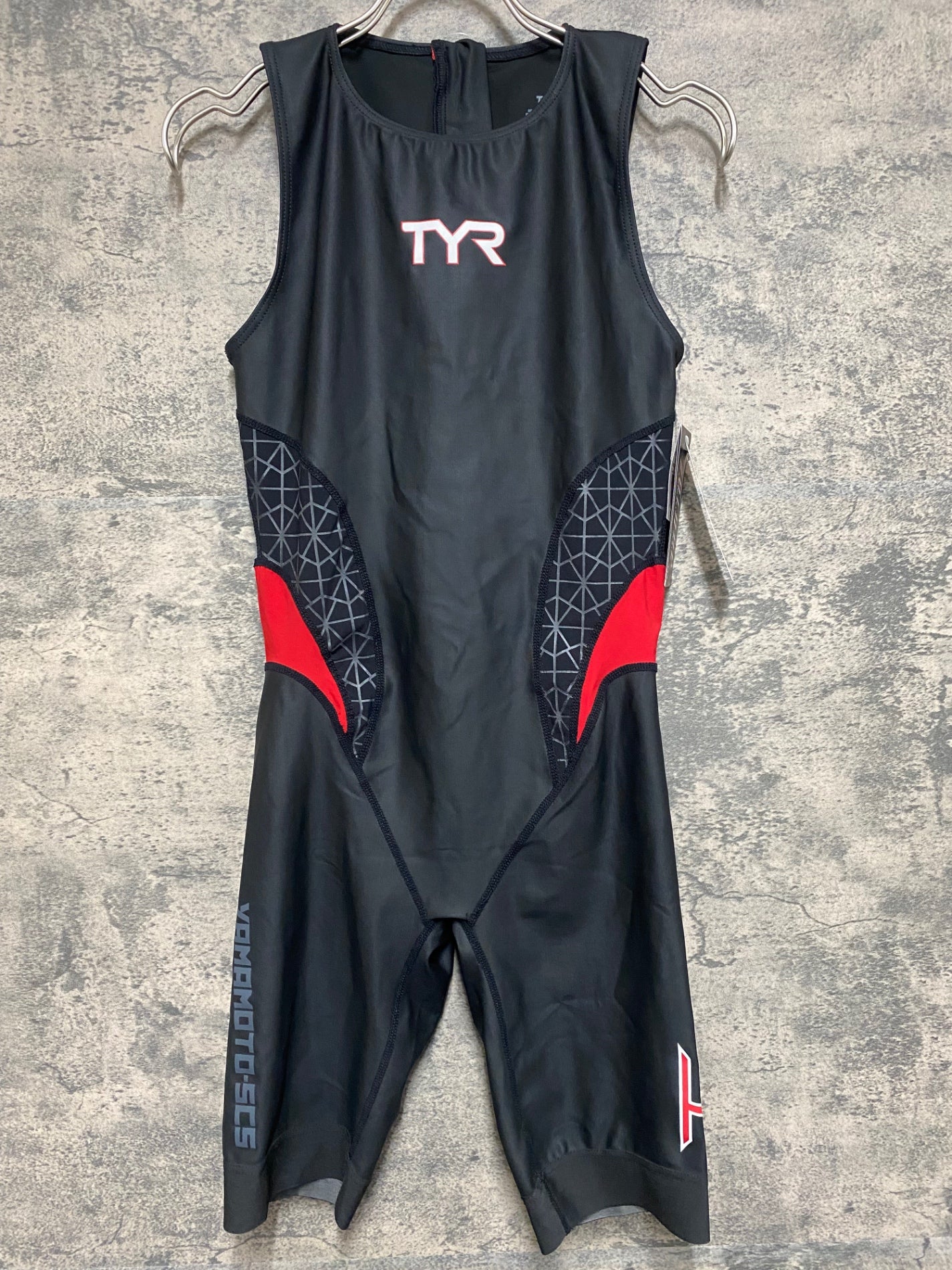 JS069 TYR ノースリーブ トライスーツ トライアスロンウェア 黒 S 未