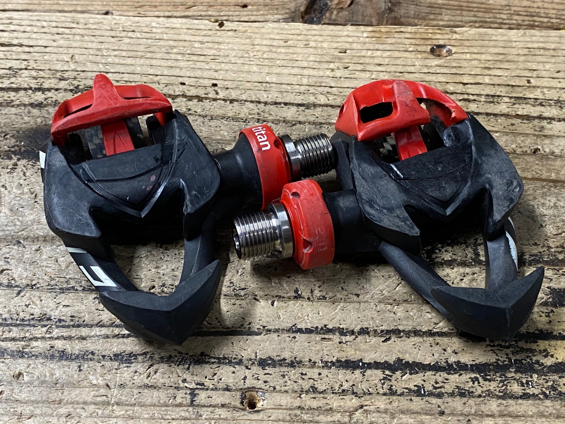 JX073 タイム TIME CARBOFLEX titan ビンディングペダル チタン ※踏面
