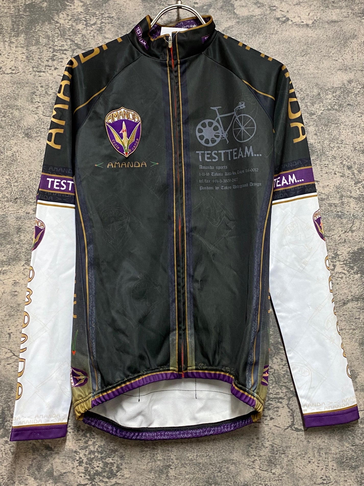 JS157 パンダーニ PANDANI AMANDA 長袖 サイクルジャージ グレー