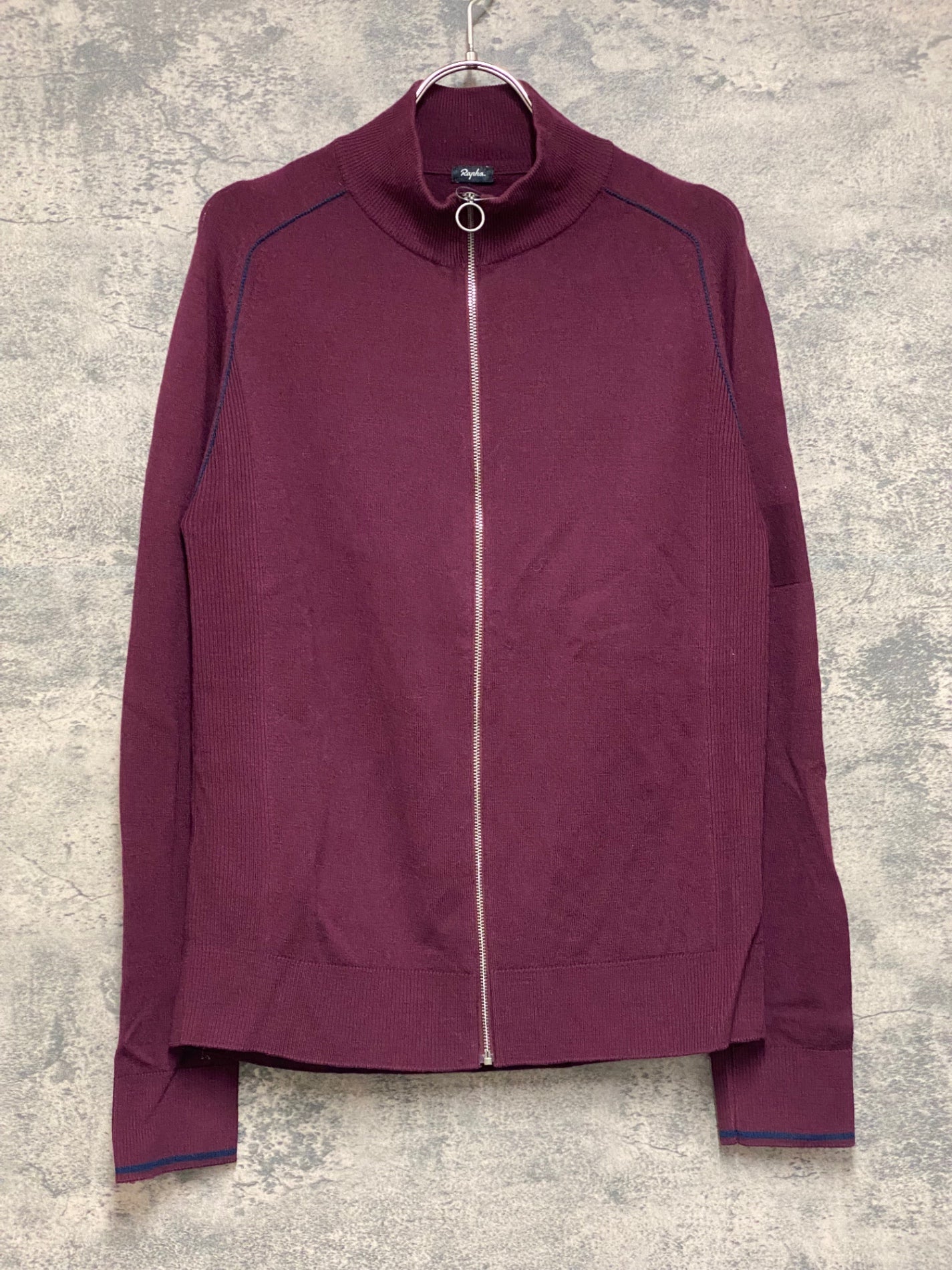 美品◎ラファ サイクルウェア ボルドー 赤葡萄酒色 ブラック 黒 上L 下M JO846 ラファ Rapha TRACK TOP 長袖 サイクルジャージ ワインレッド M
