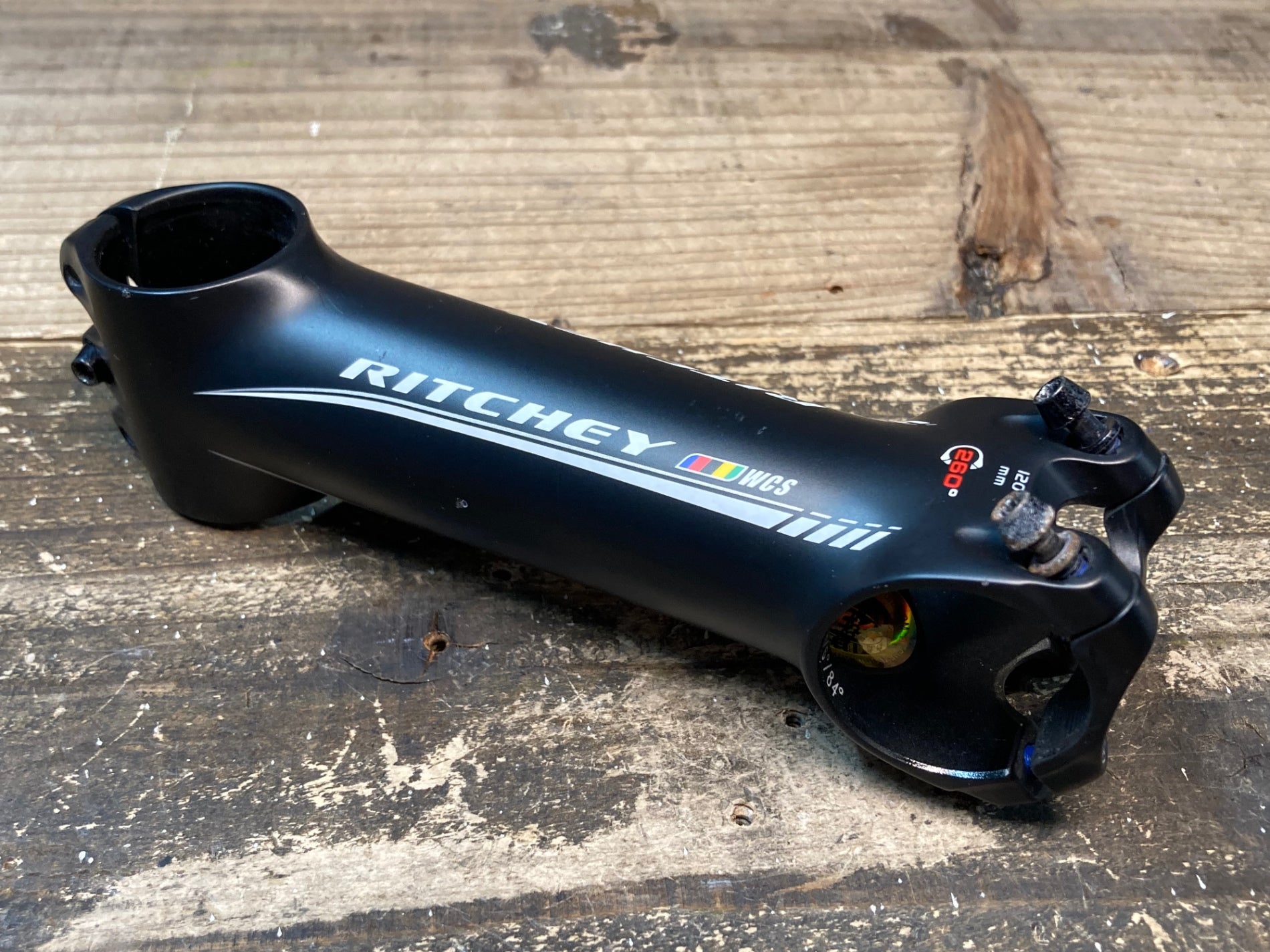 Potence Ritchey WCS C260 120mm Noir Brillant 6° Aluminium - Pour Vélo Route/course