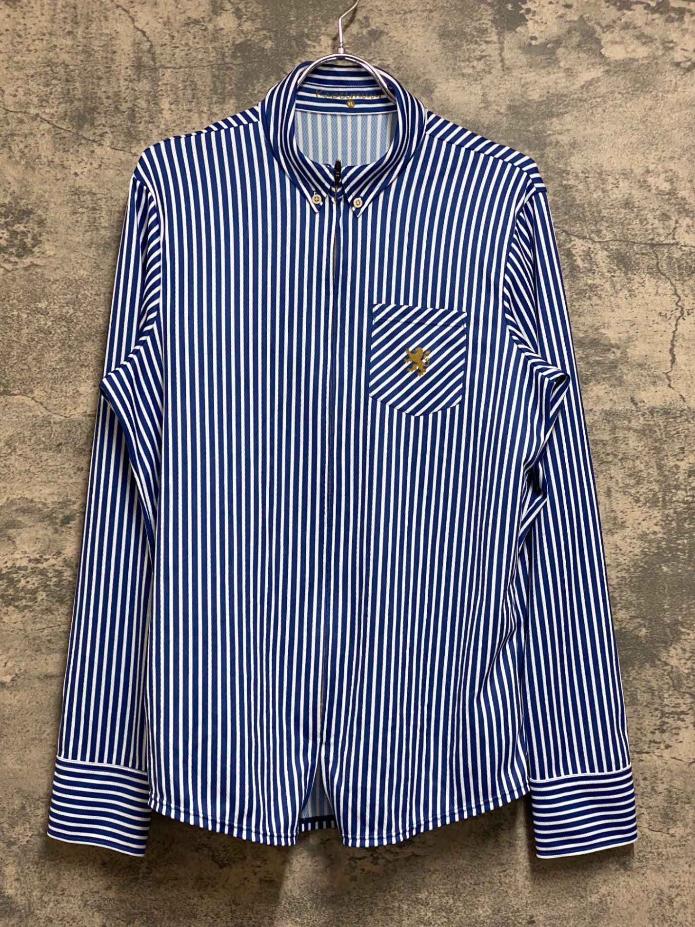 カペルミュール サイクルジャージ XL　◆未使用品 JO342 カペルミュール KAPELMUUR 長袖 サイクルジャージ 青白 XL