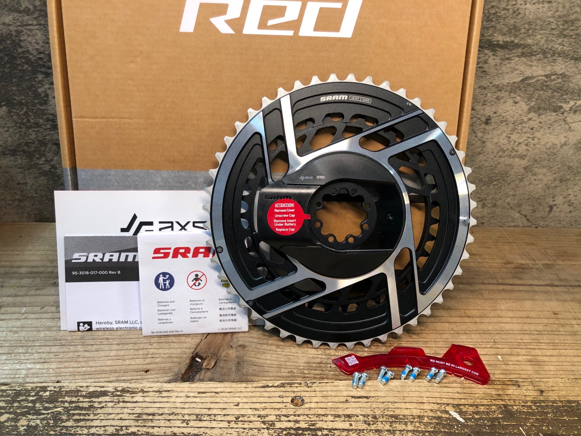 JF466 スラム SRAM RED AXS E1 SRAM Red AXS Power Meter Kit 2x E1