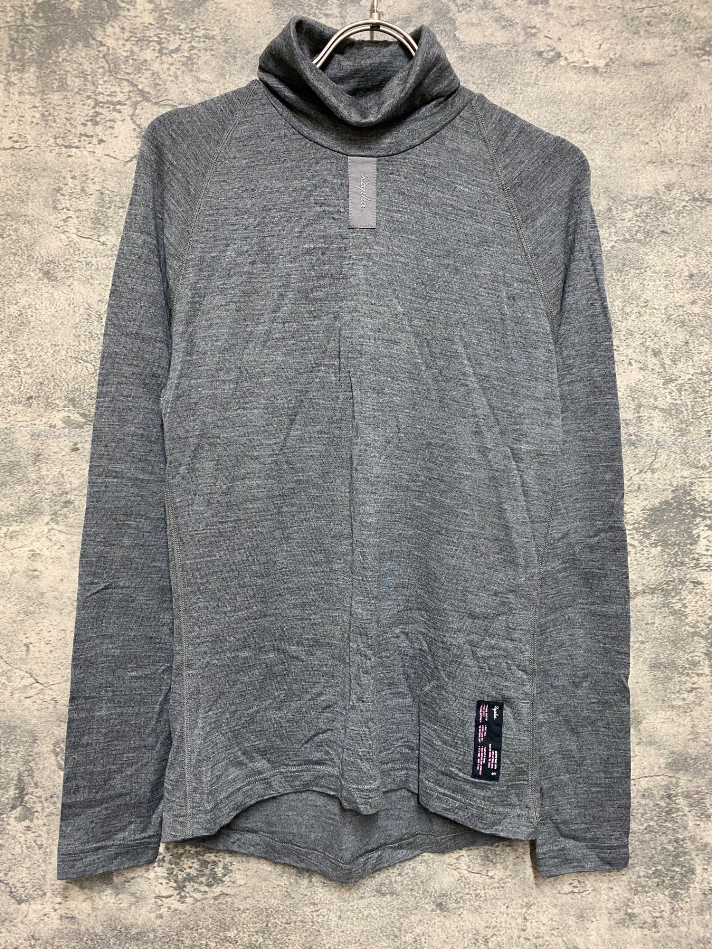 JO353 ラファ RAPHA MERINO BASE LAYER 長袖ベースレイヤー S グレー