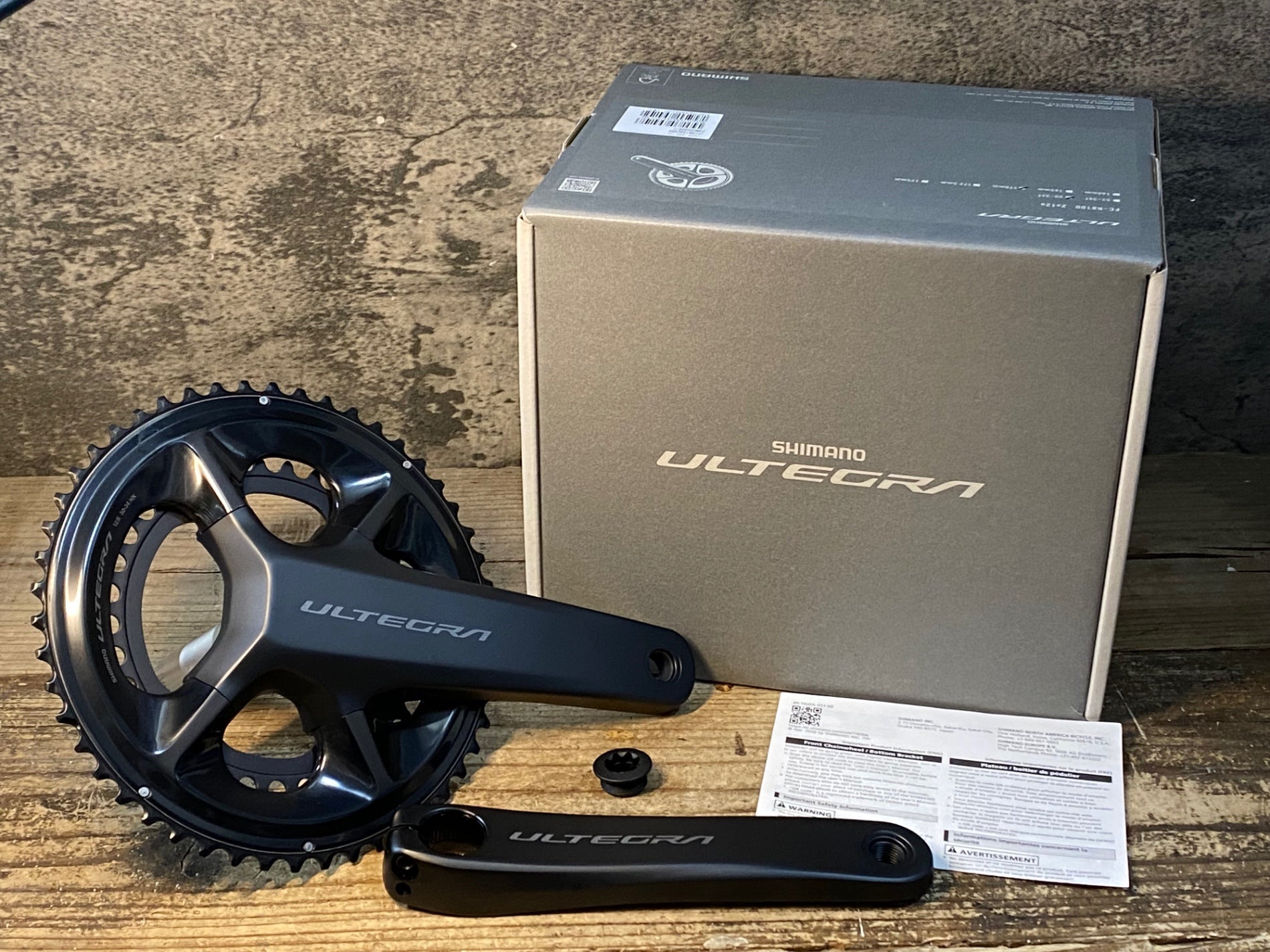 JR375 シマノ SHIMANO ULTEGRA FC-R8100 クランクセット 50/34T 170mm