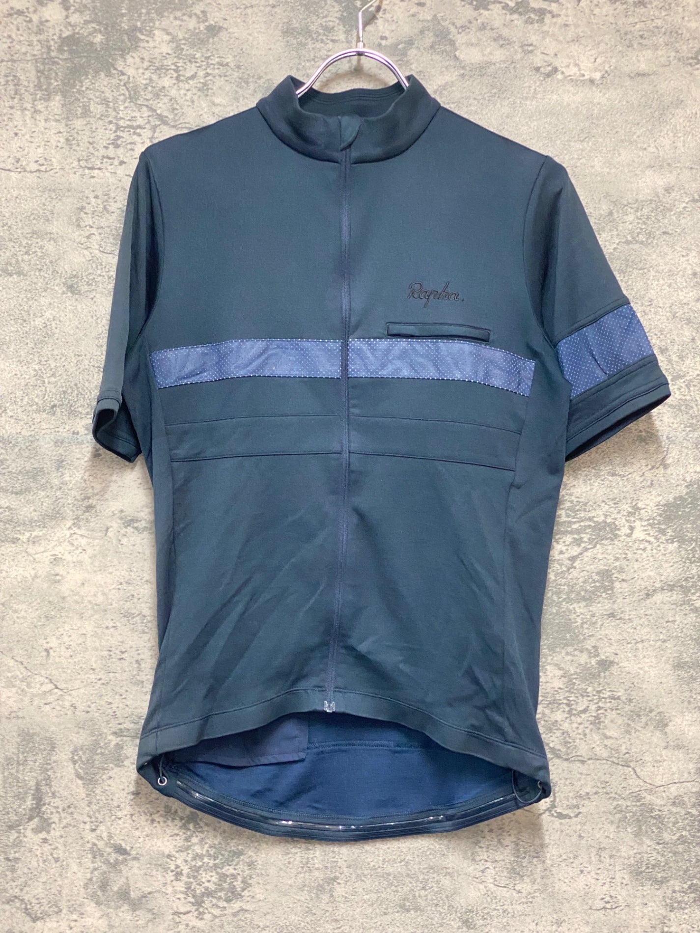 KB429 ラファ Rapha BREVET JERSEY 半袖 サイクルジャージ 紺 M – BICI