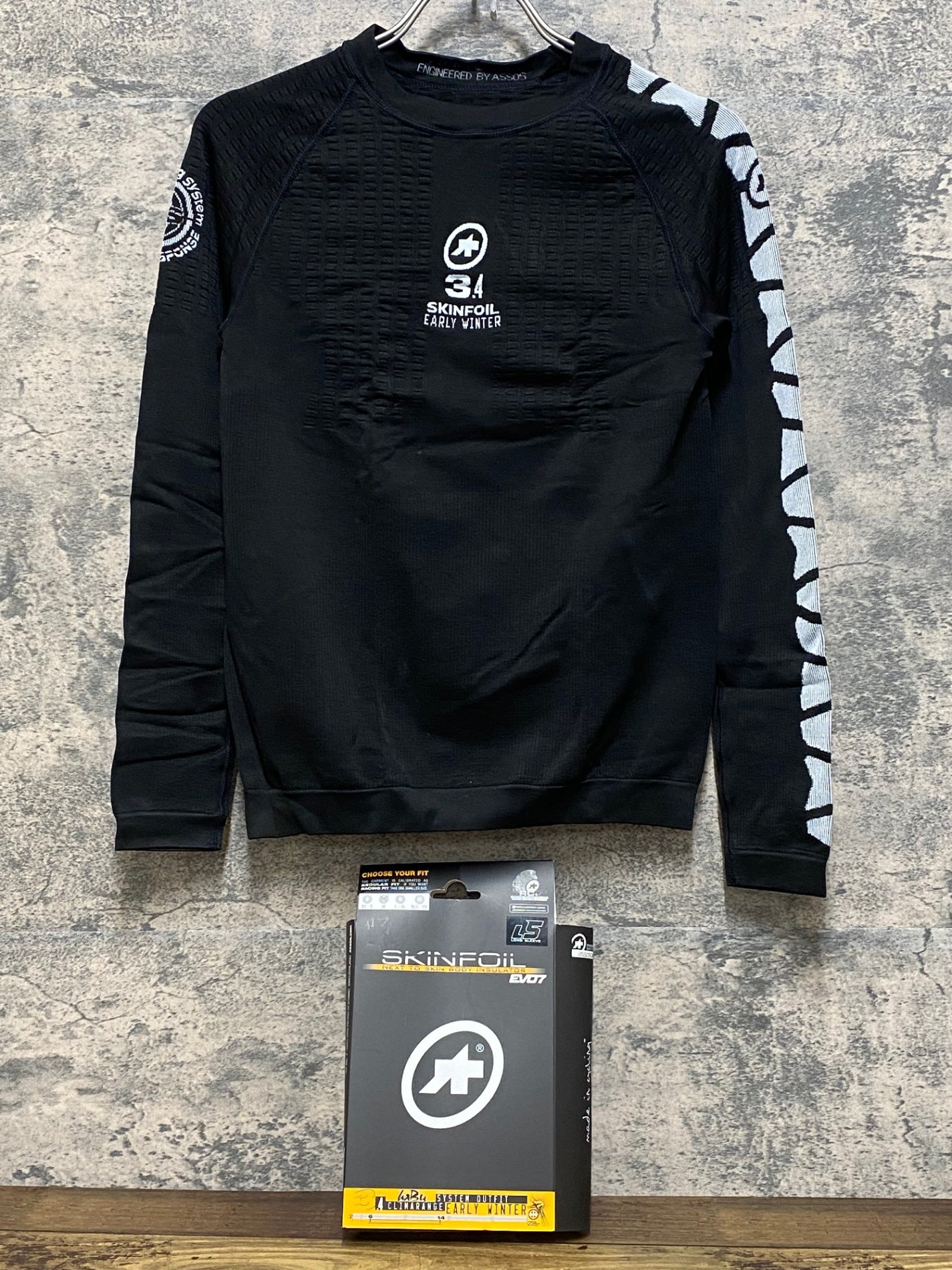 (Toshihiro Kumazawa)アソスベースレイヤー2点セット JR288 アソス ASSOS LS.skinFoil earlyWinter evo7 長袖 ベース