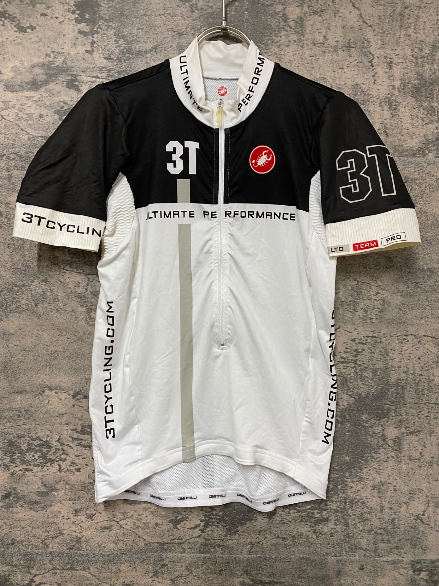 JV212 カステリ CASTELLI 半袖 サイクルジャージ 白 黒 L 3T – BICI