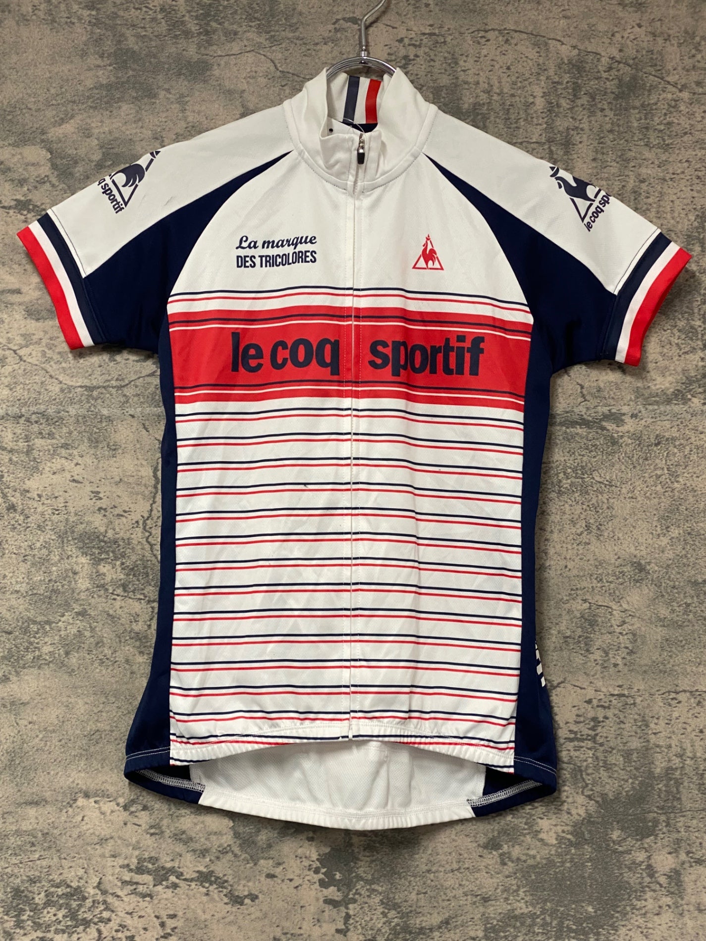KJ963 ルコックスポルティフ le coq sportif 半袖 サイクルジャージ 白