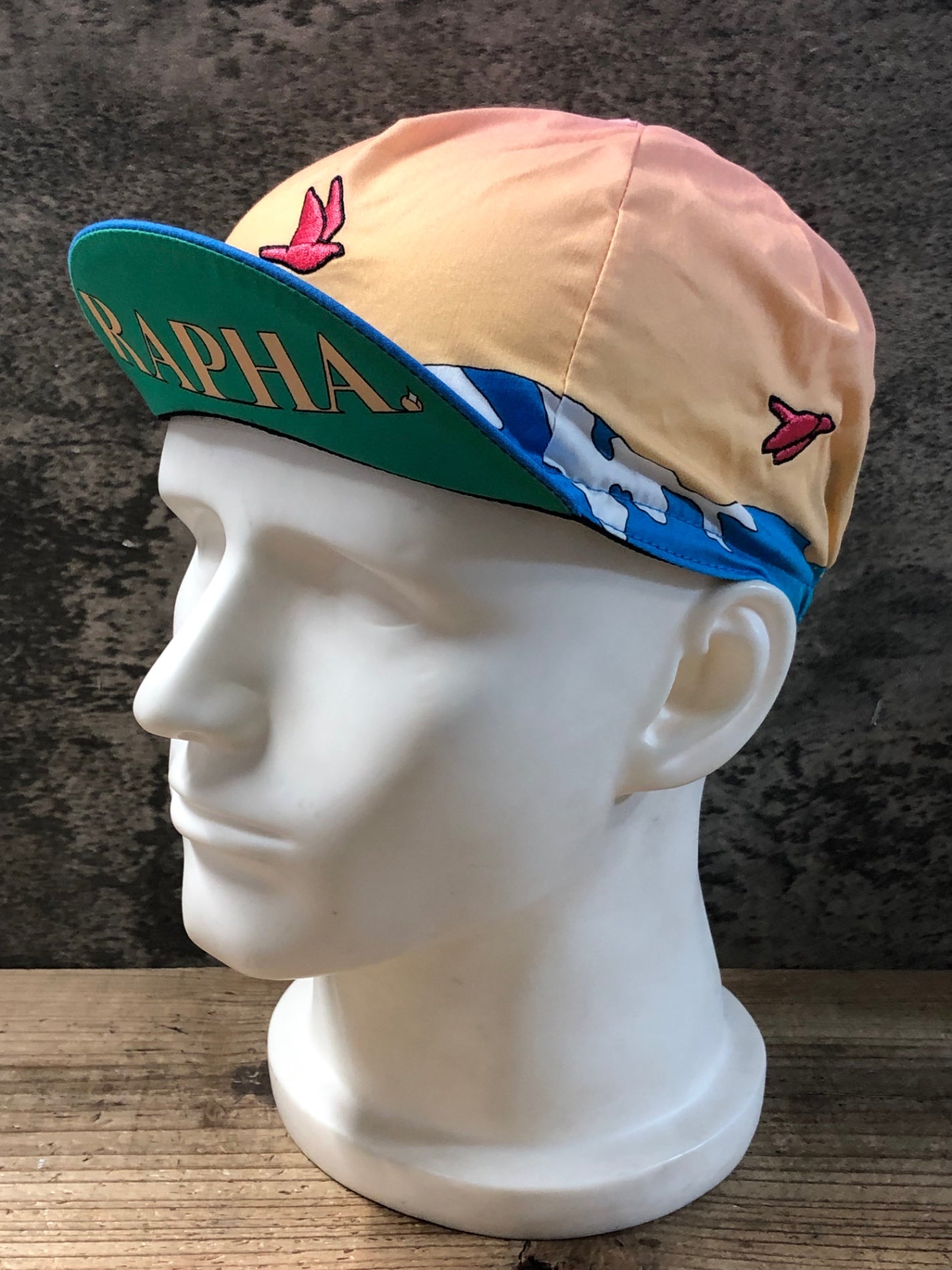 KD251 ラファ Rapha COTTON CAP サイクルキャップ 水色 ベージュ青