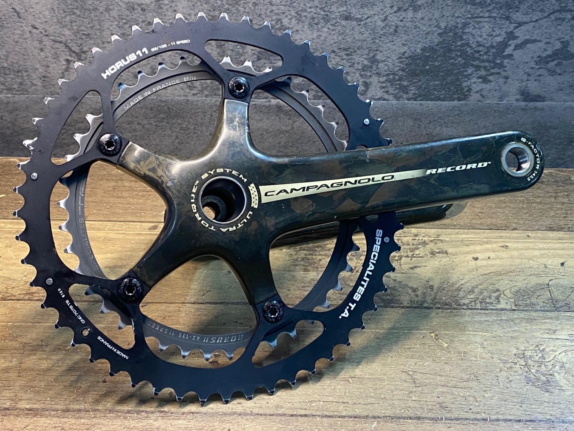 JJ146 カンパニョーロ CAMPAGNOLO レコード RECORD クランクセット 11S