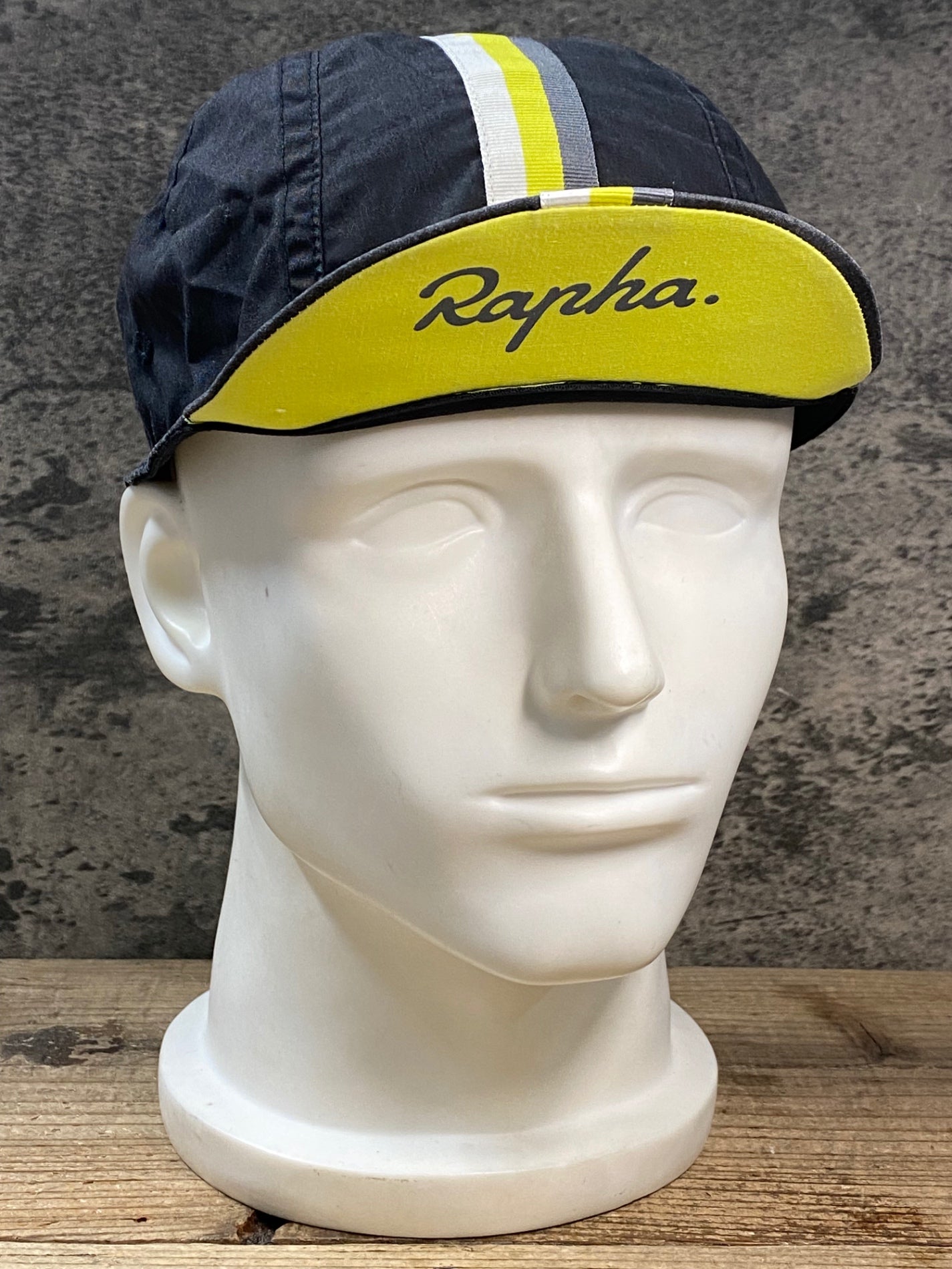 Rapha RCC ストライプ サイクルキャップ 黒 Rapha サイクルキャップ