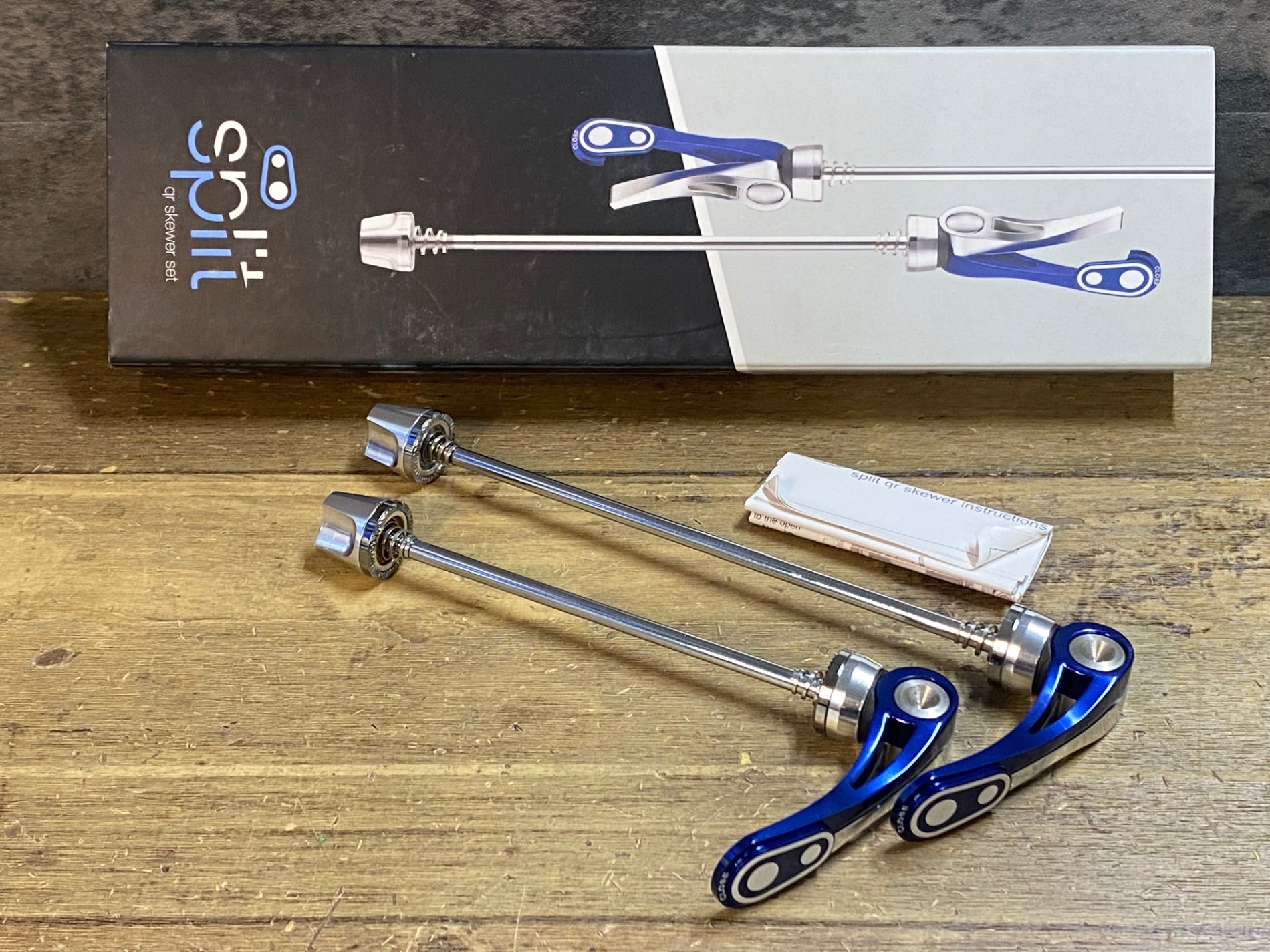 JR816 クランクブラザーズ crankbrothers splkit QR skewer pair blue