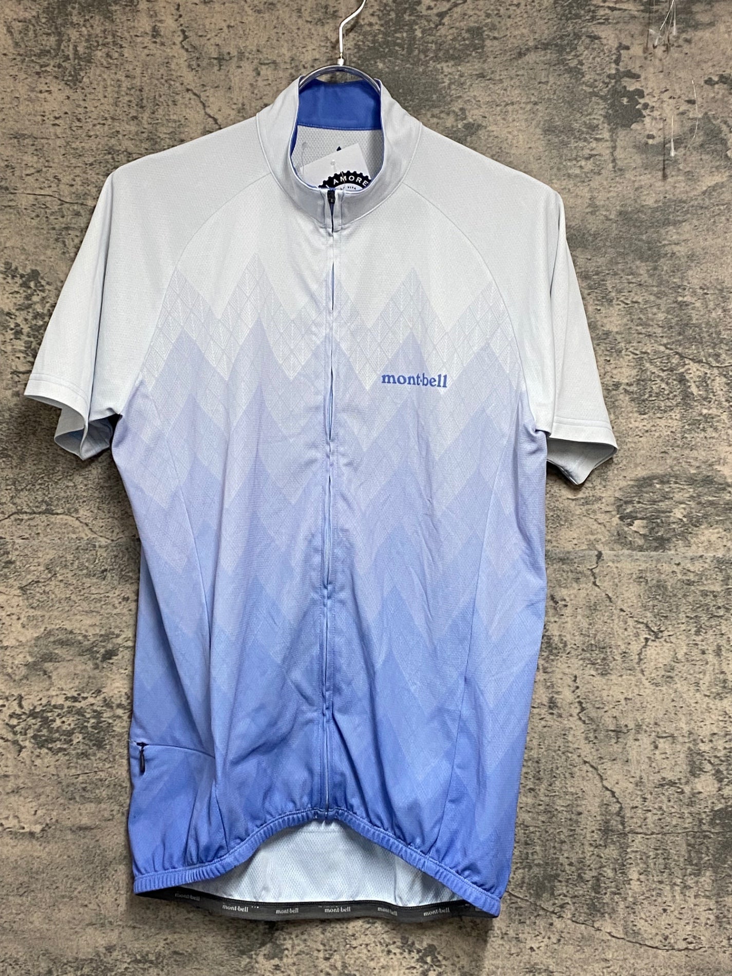 JW044 モンベル mont bell 半袖サイクルジャージ 白 L ※シミ – BICI