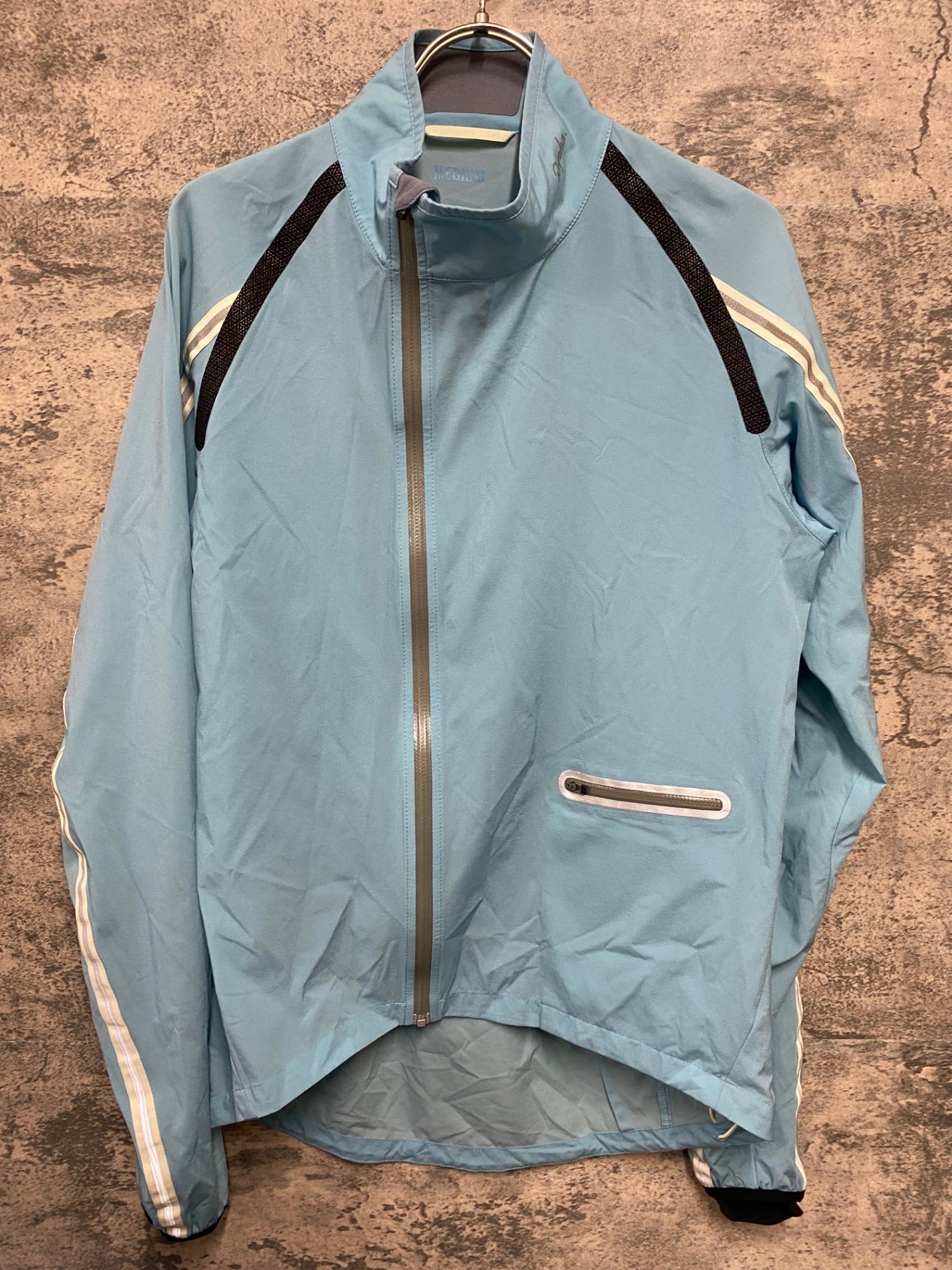 KA863 ラファ Rapha WIND JACKET 長袖 ウインドブレイカー 水色 M