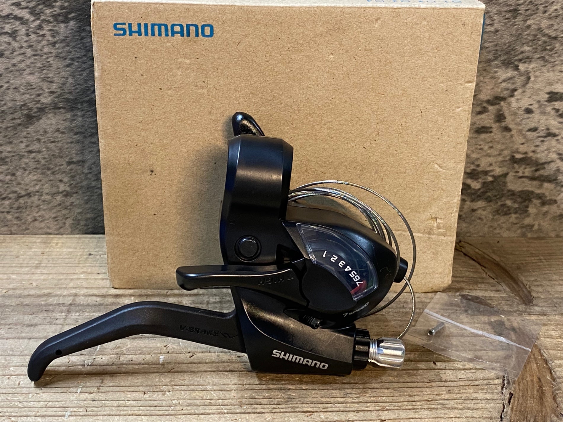 超希少廃盤 コスギワークス シマノ アルミハンドル 82mm メカニカルブレーキ JS339 シマノ SHIMANO ST-EF41-7R 右 シフトブレーキレバー 7s – BICI