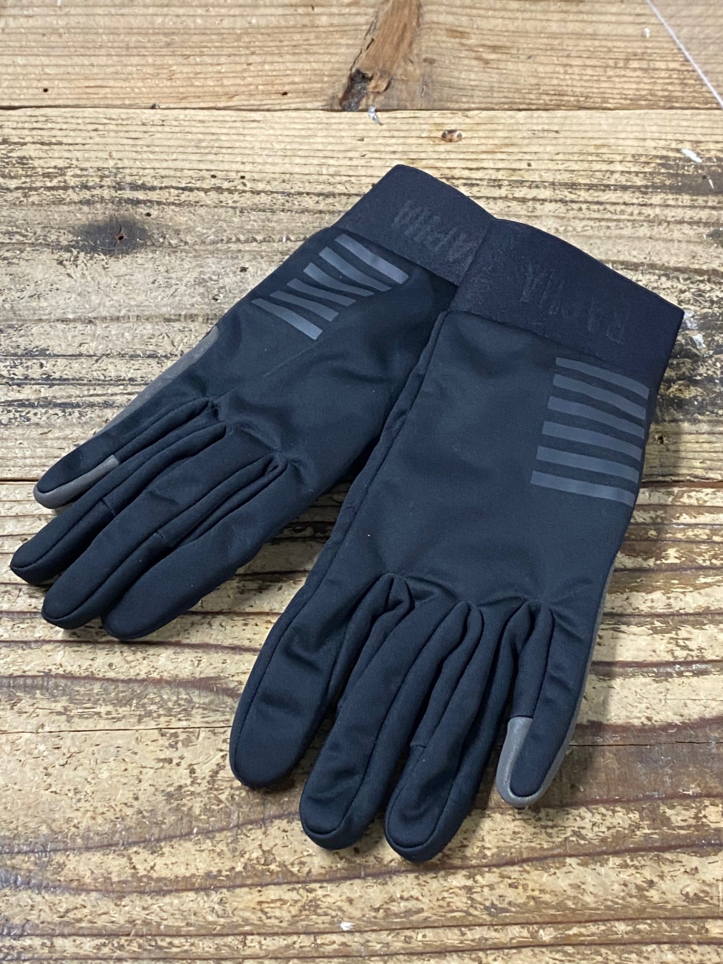 JS967 ラファ Rapha PRO TEAM WINTER GLOVES 長指 グローブ 黒 S 裏