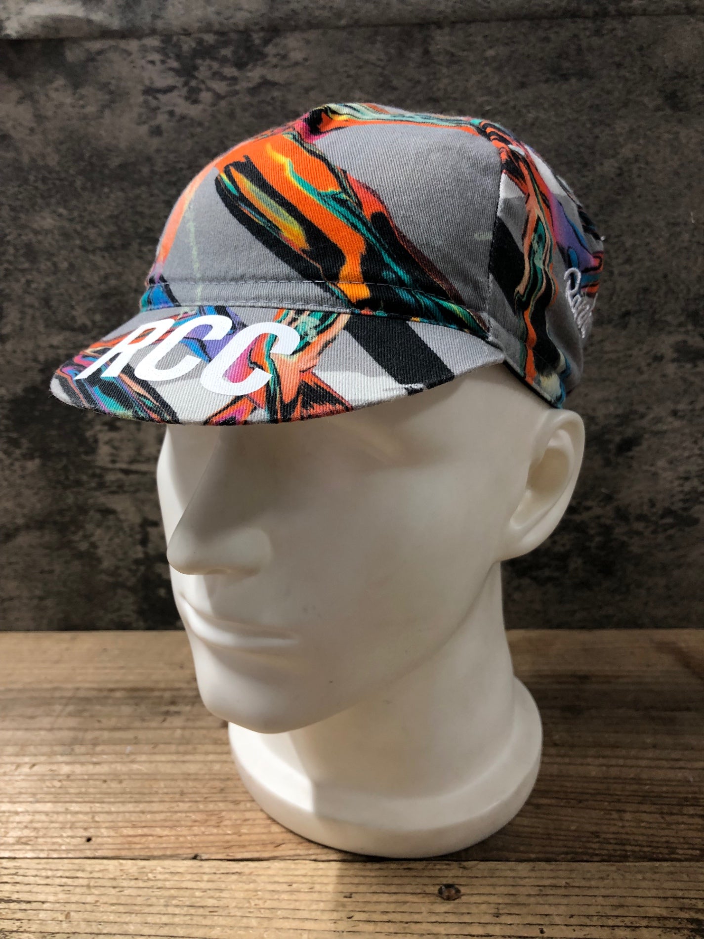 KA303 ラファ Rapha COTTON CAP サイクルキャップ グレー 総柄 ワン