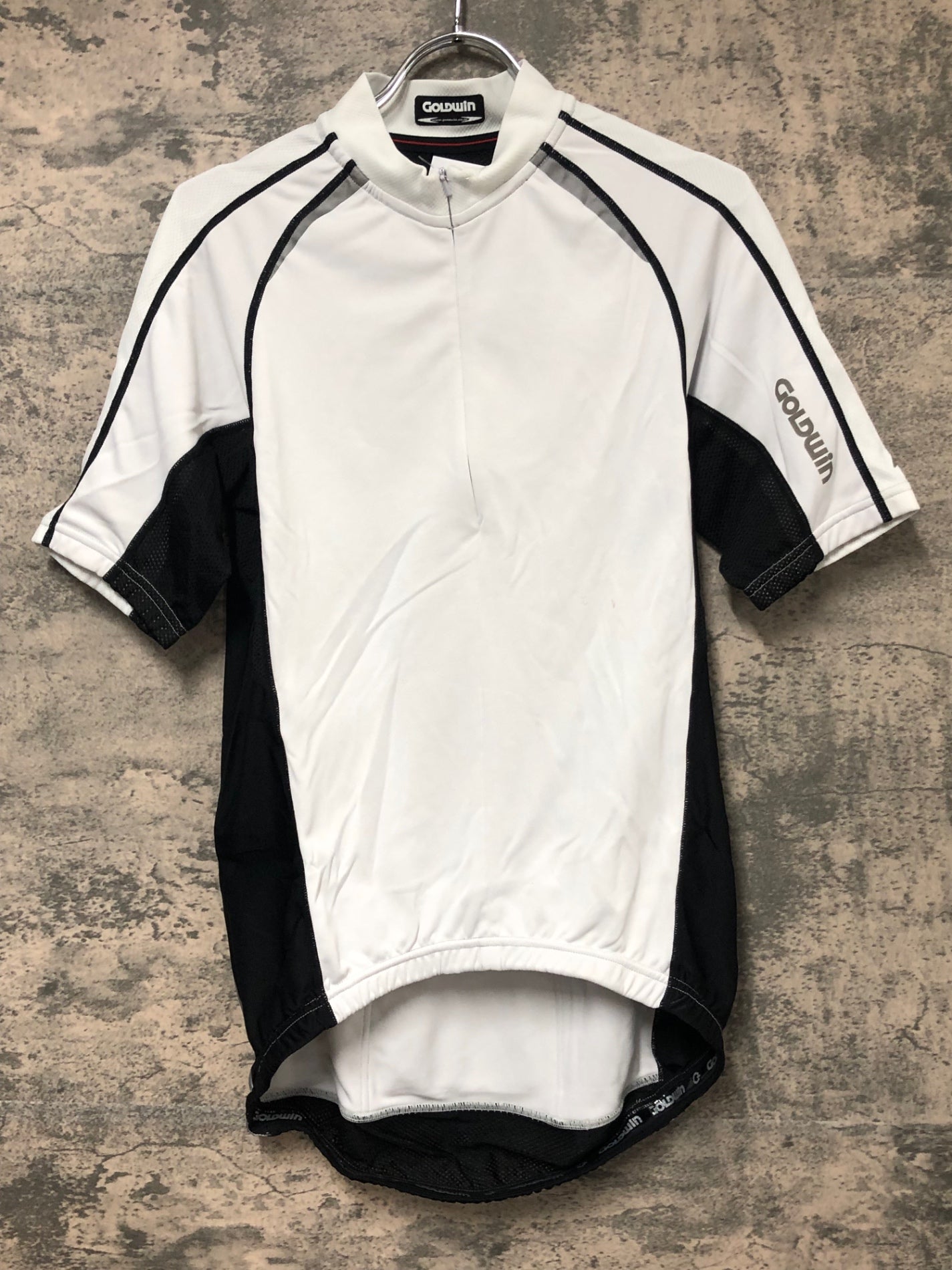 JU910 ゴールドウィン GOLDWiN 半袖 サイクルジャージ 白 XL ハーフ