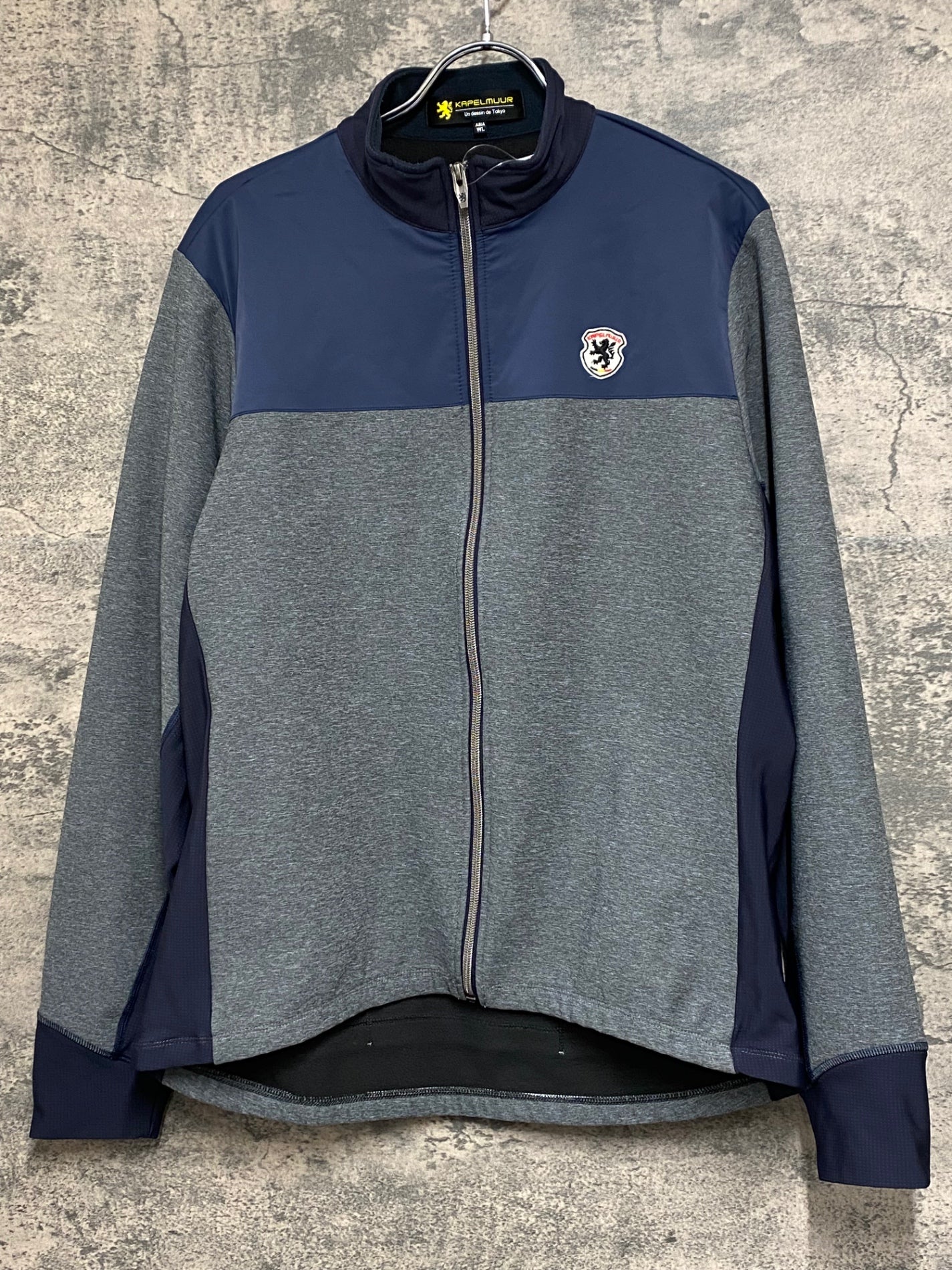 JV930 カペルミュール KAPELMUUR 長袖 サイクルジャージ グレー 紺 WL
