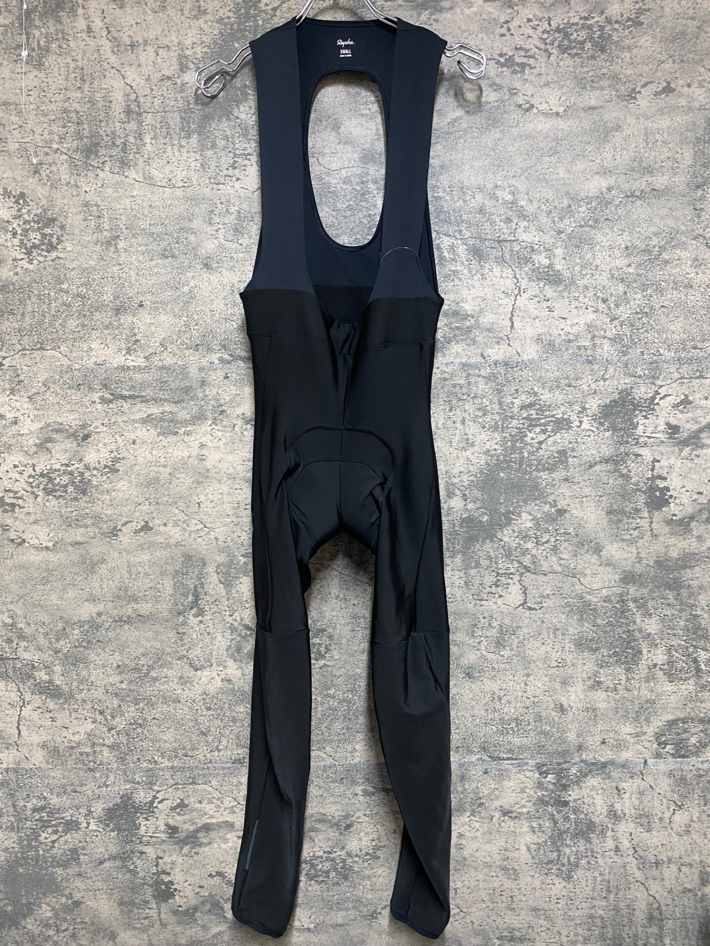 JQ777 ラファ Rapha CORE WINTER TIGHTS WITH PAD ビブタイツ 黒 S 裏