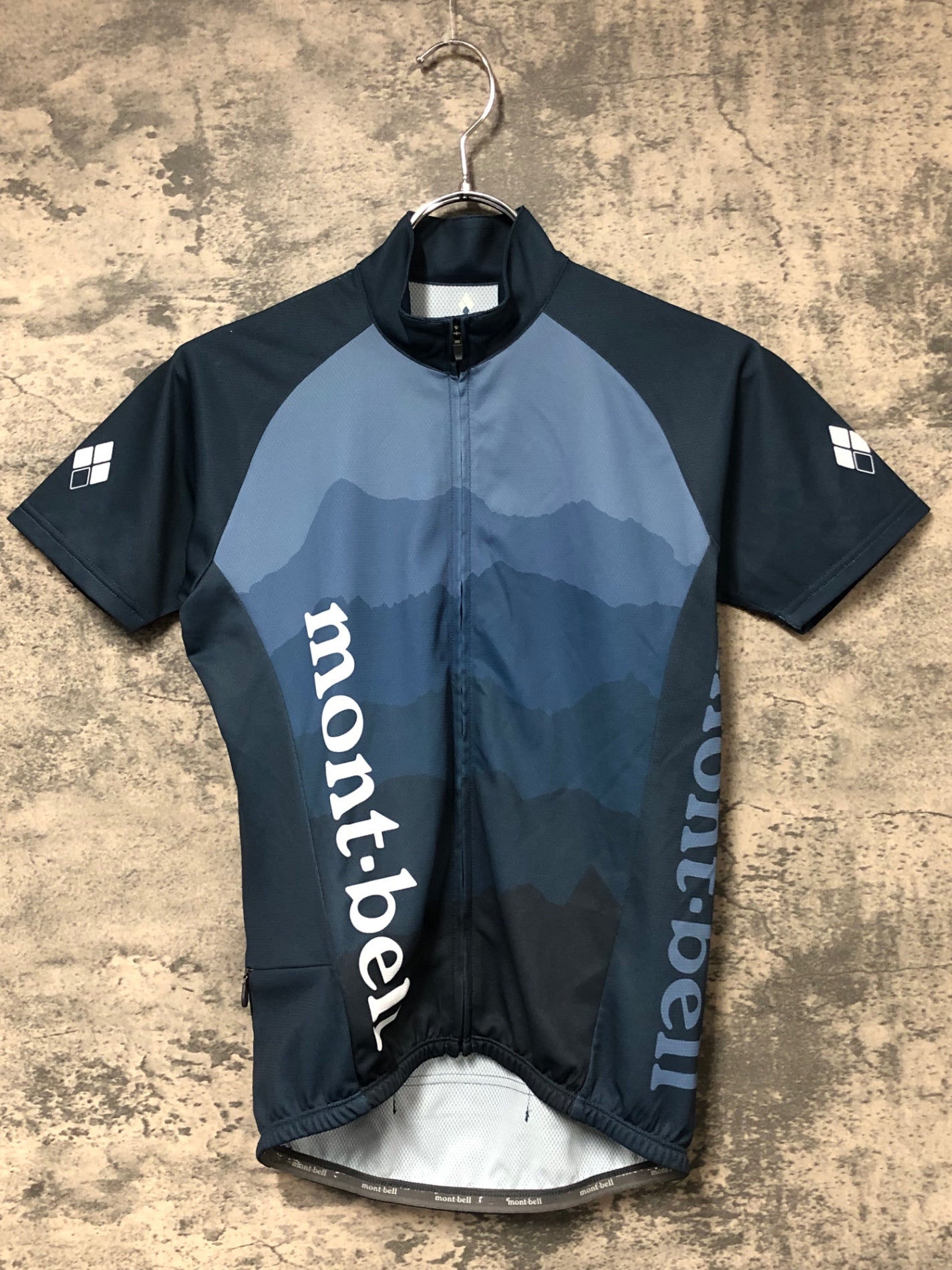 JU641 モンベル mont-bell 半袖 サイクルジャージ XS 青紺 – BICI