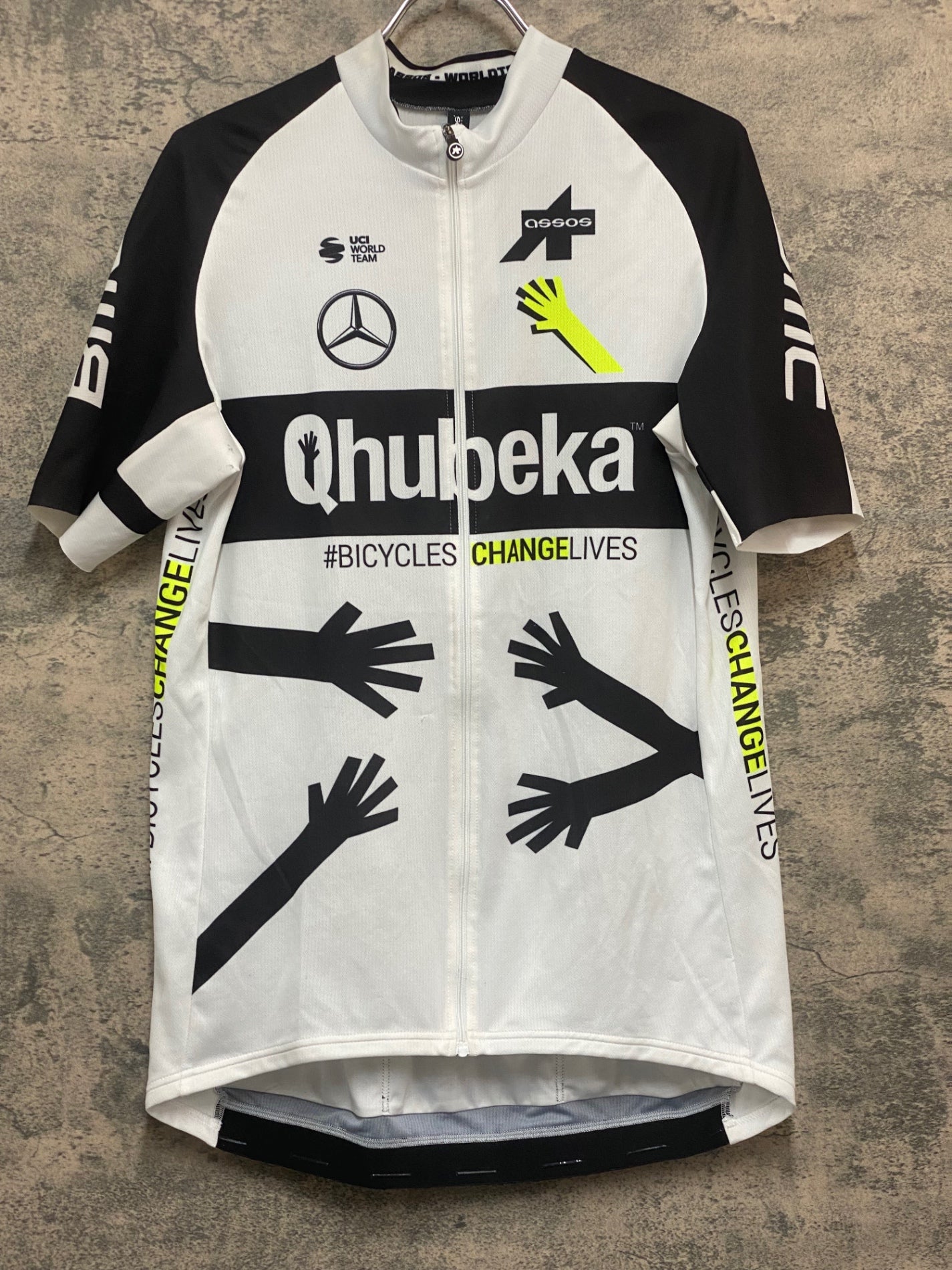 KR428 アソス ASSOS TEAM QUBEKA 半袖 サイクルジャージ 白 3XL – BICI