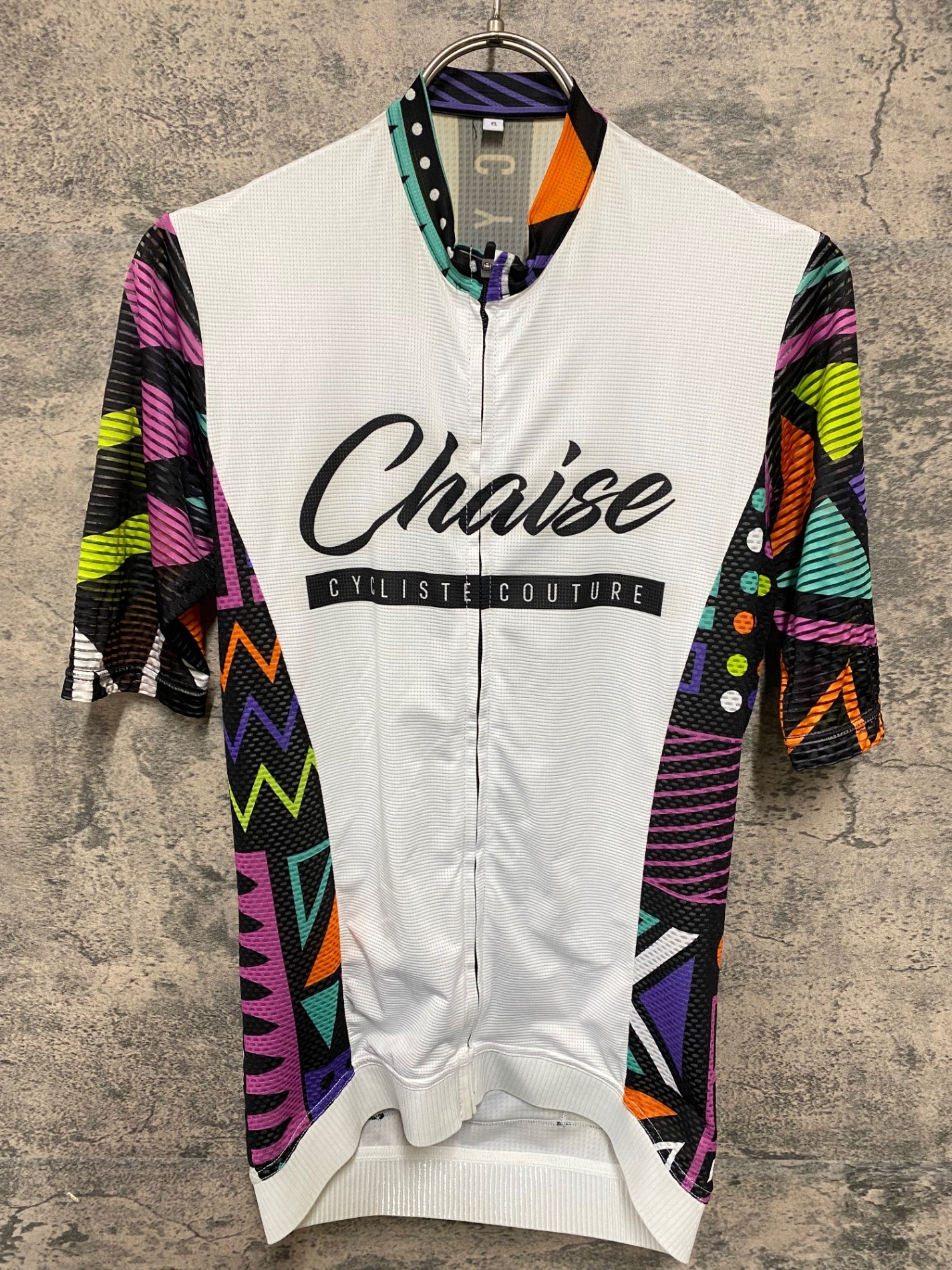 KB866 Chaise Cycliste Couture 半袖 サイクルジャージ S 白 – BICI