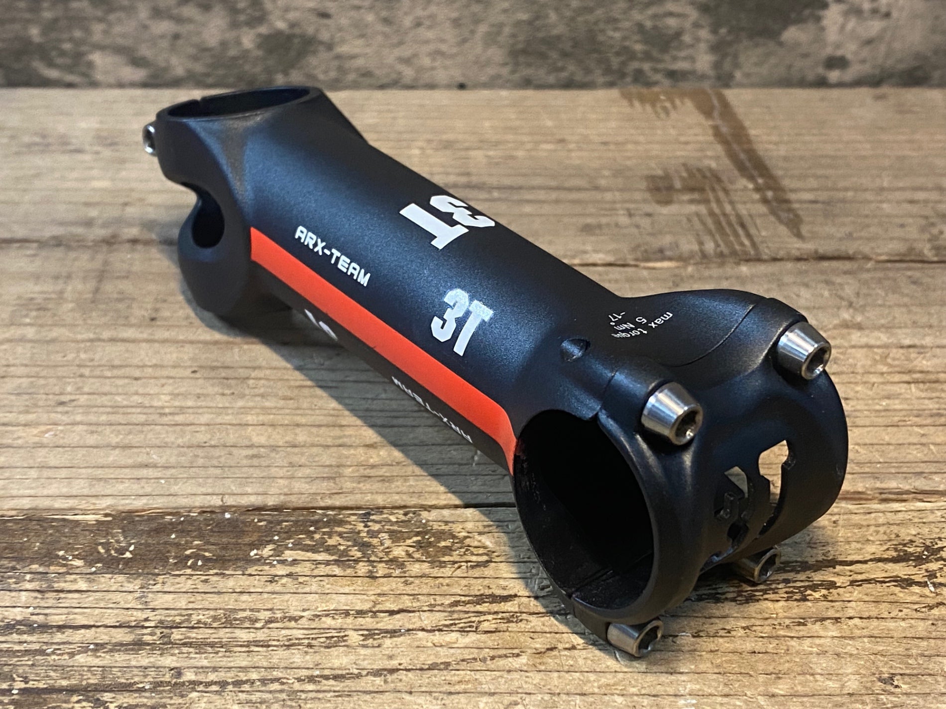 JL017 3T ARX-TEAM アルミ ステム 黒 赤 110mm Φ31.8 OS -17° – BICI