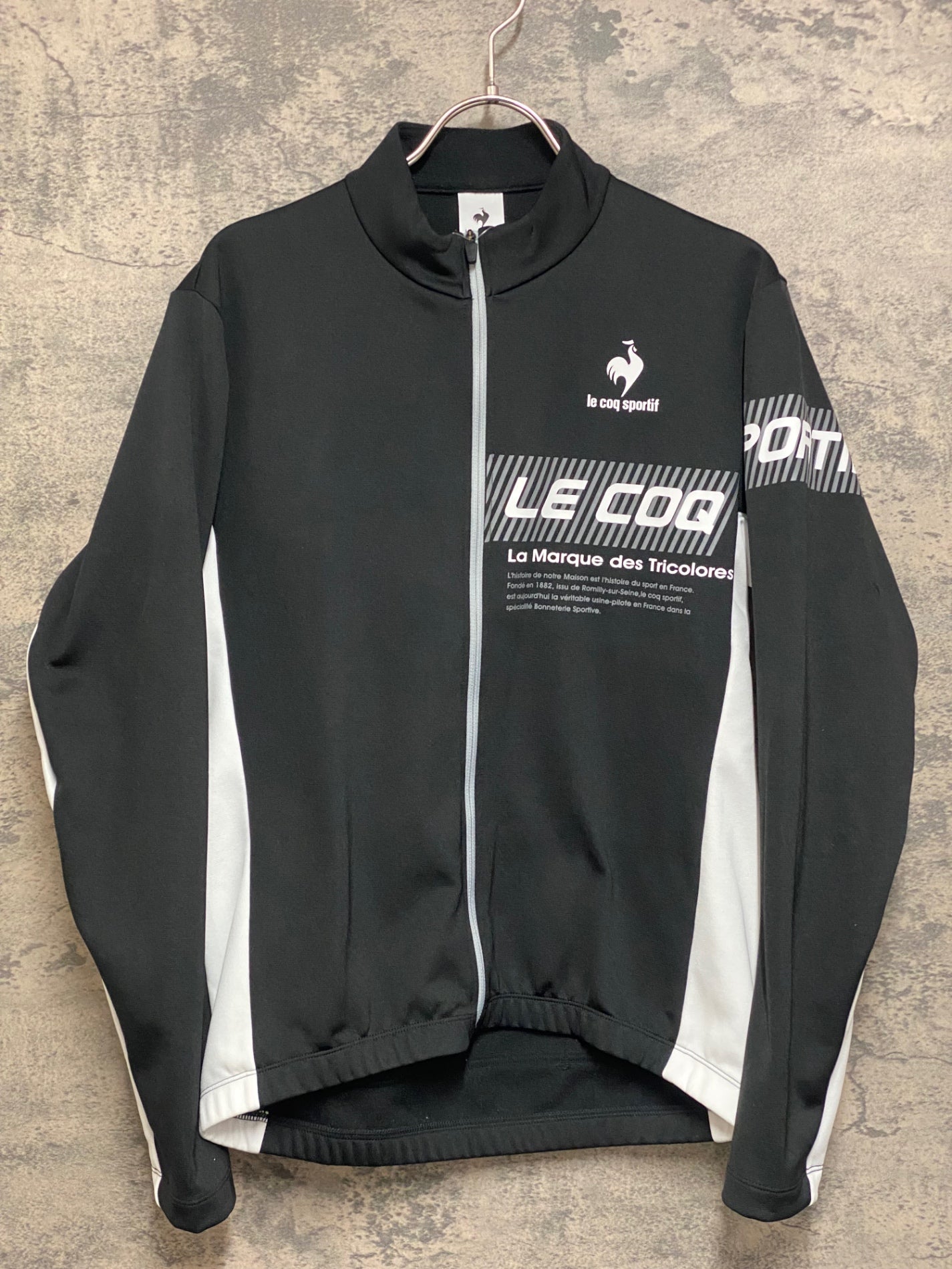 JP146 ルコックスポルティフ le coq sportif 長袖 サイクルジャージ 黒
