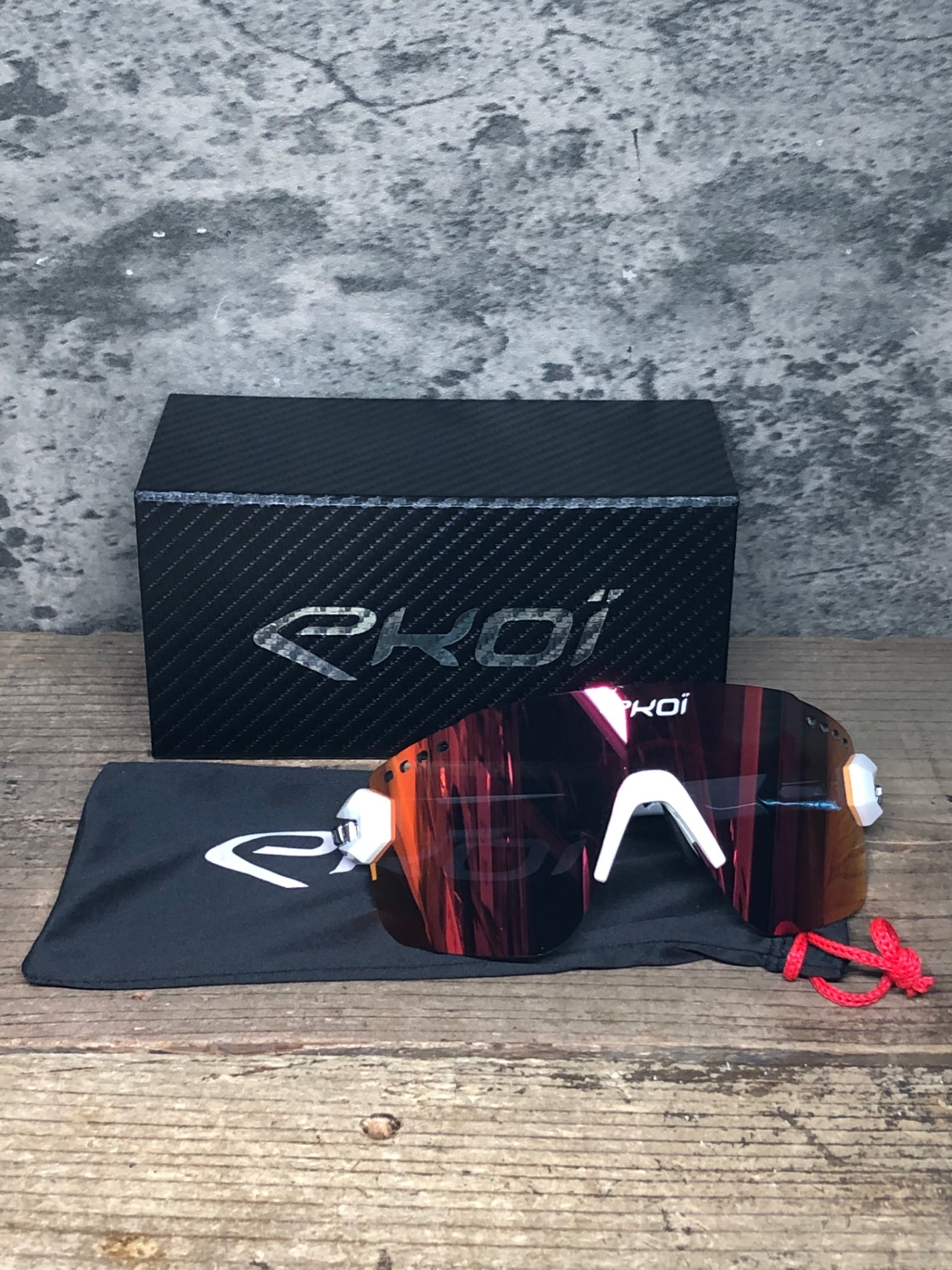 JO338 エコイ EKOI PREMIUM 80 サングラス アイウェア 白 ※レンズ小傷