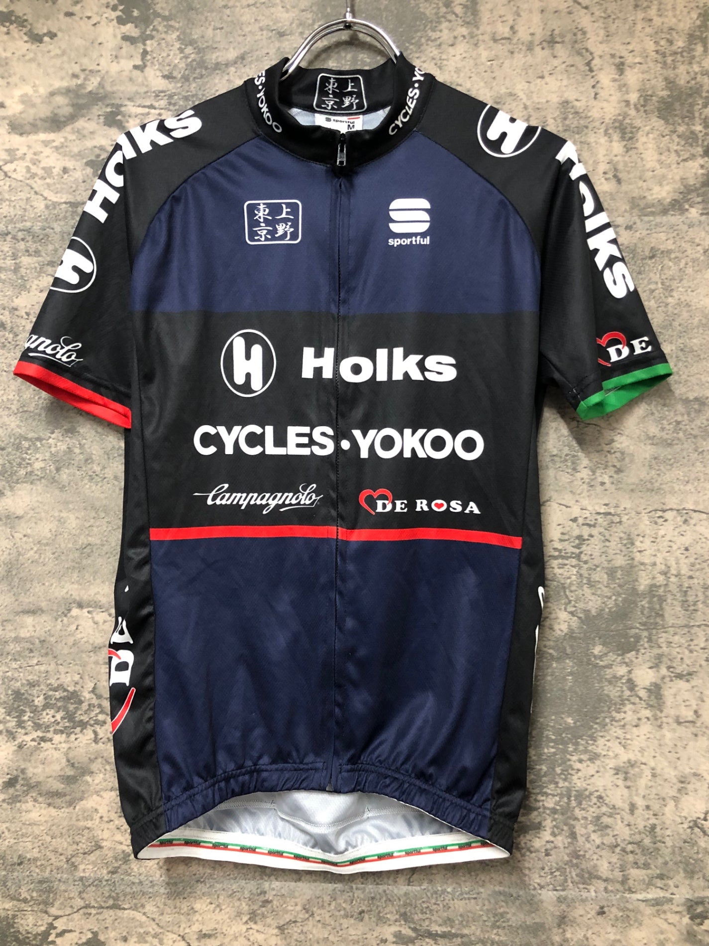 スポルトフル　sportful サイクルジャージ JP400 スポーツフル sportful 半袖 サイクルジャージ 紺 M CYCLES