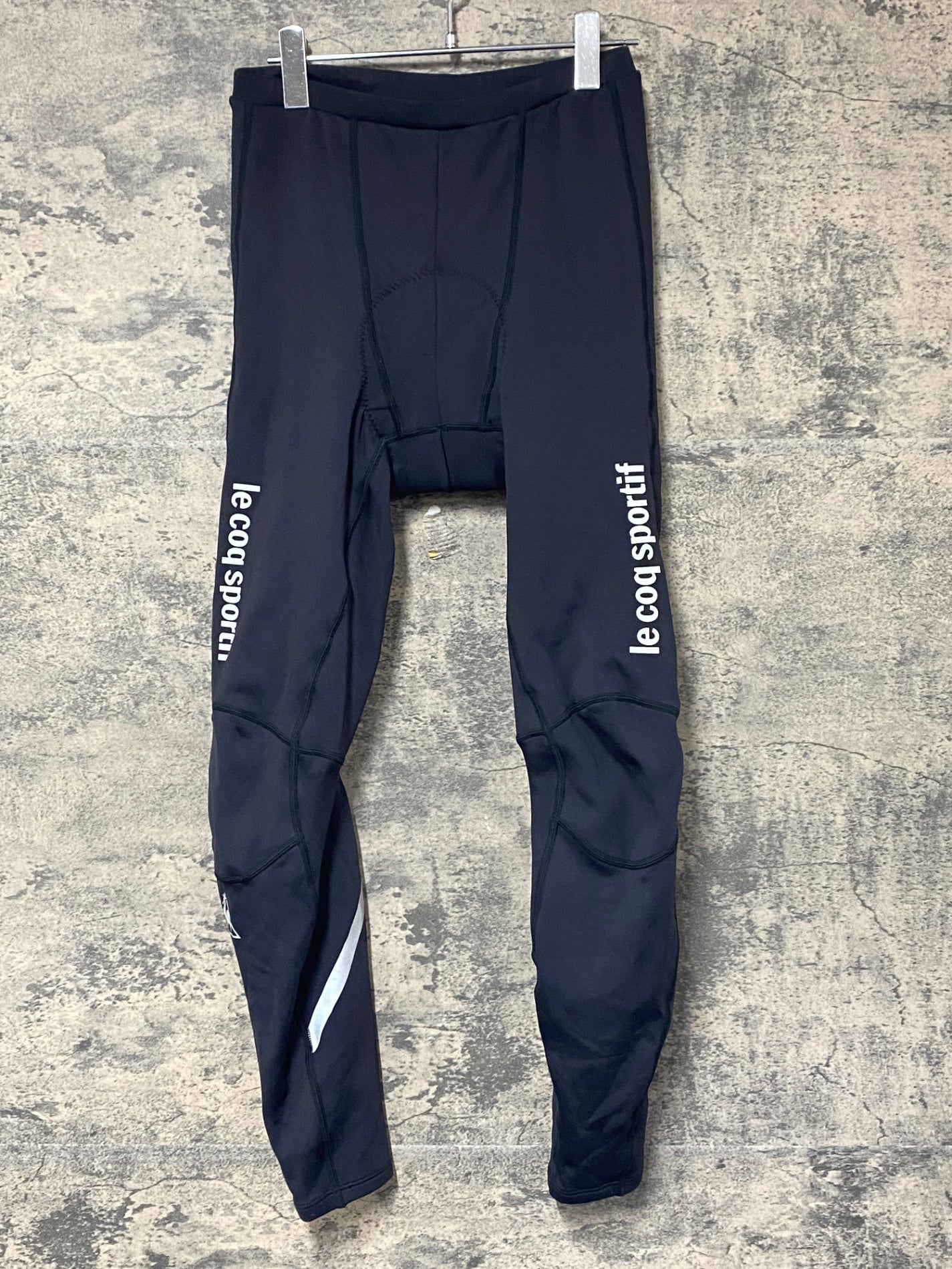 KC844 ルコックスポルティフ le coq sportif レーサータイツ 黒 L 裏