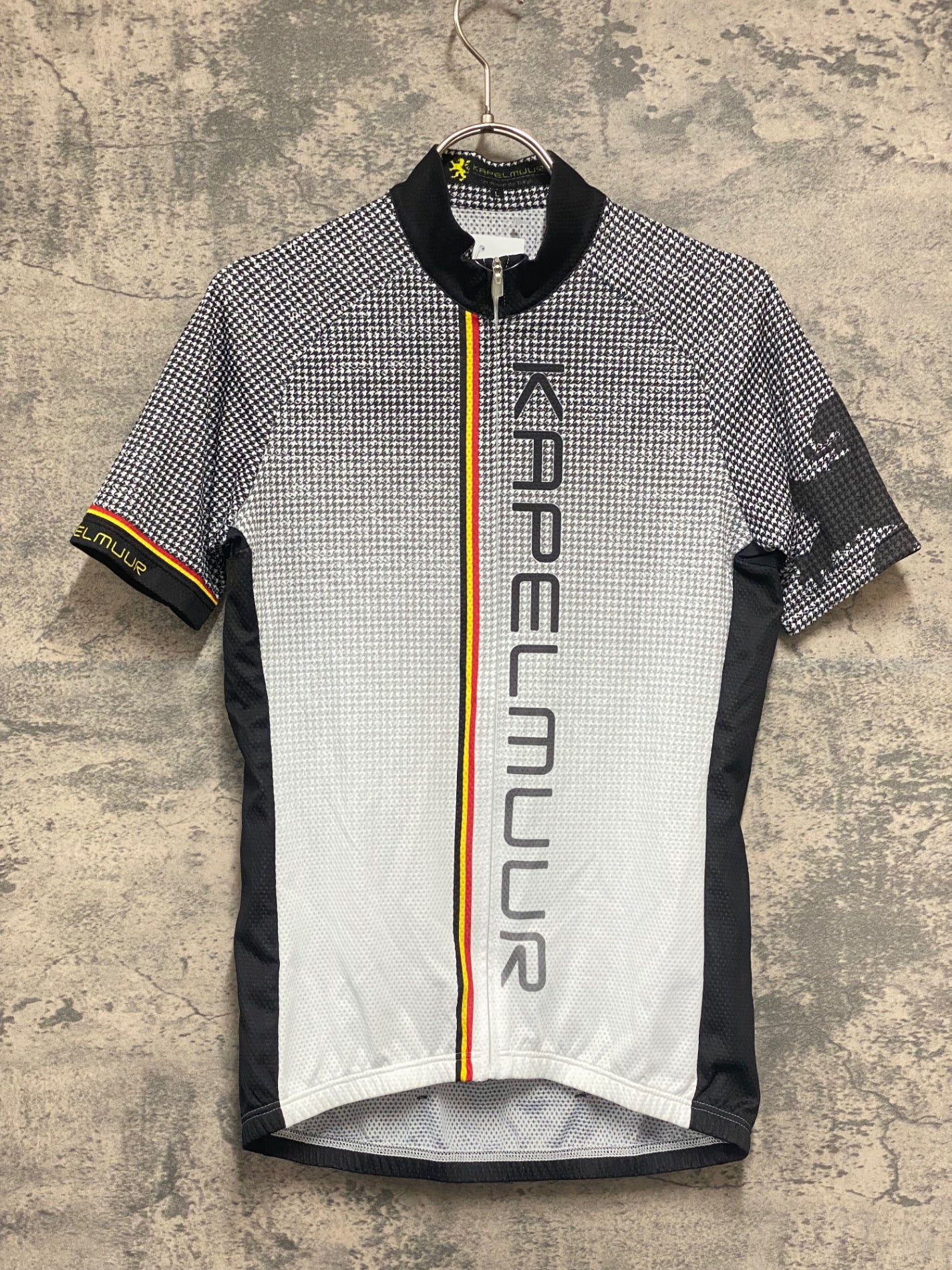 KB774 カペルミュール KAPELMUUR 半袖 サイクルジャージ 白 黒 L