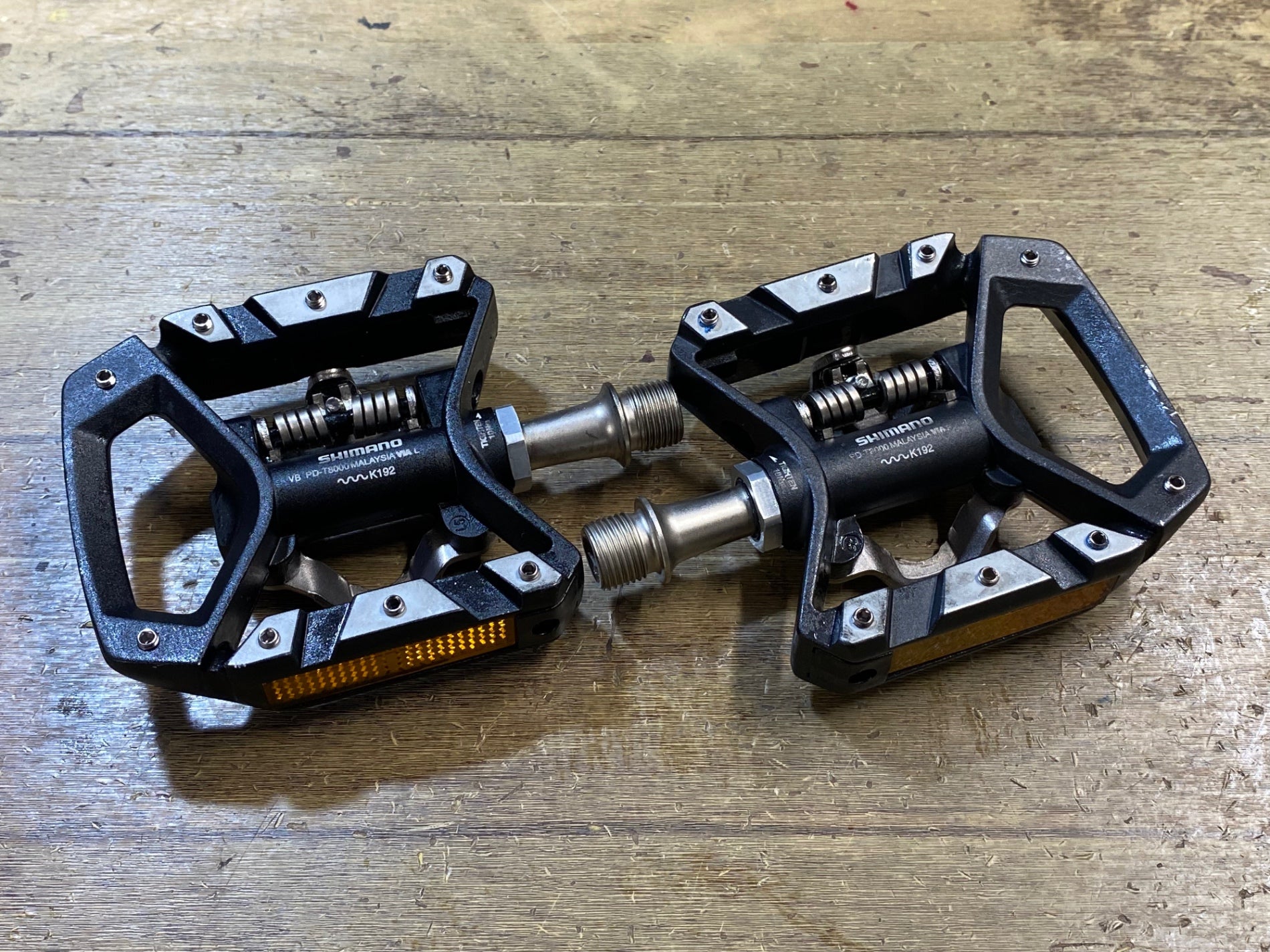 KP376 シマノ SHIMANO DEORE XT PD-T8000 ビンディングペダル 片面SPD