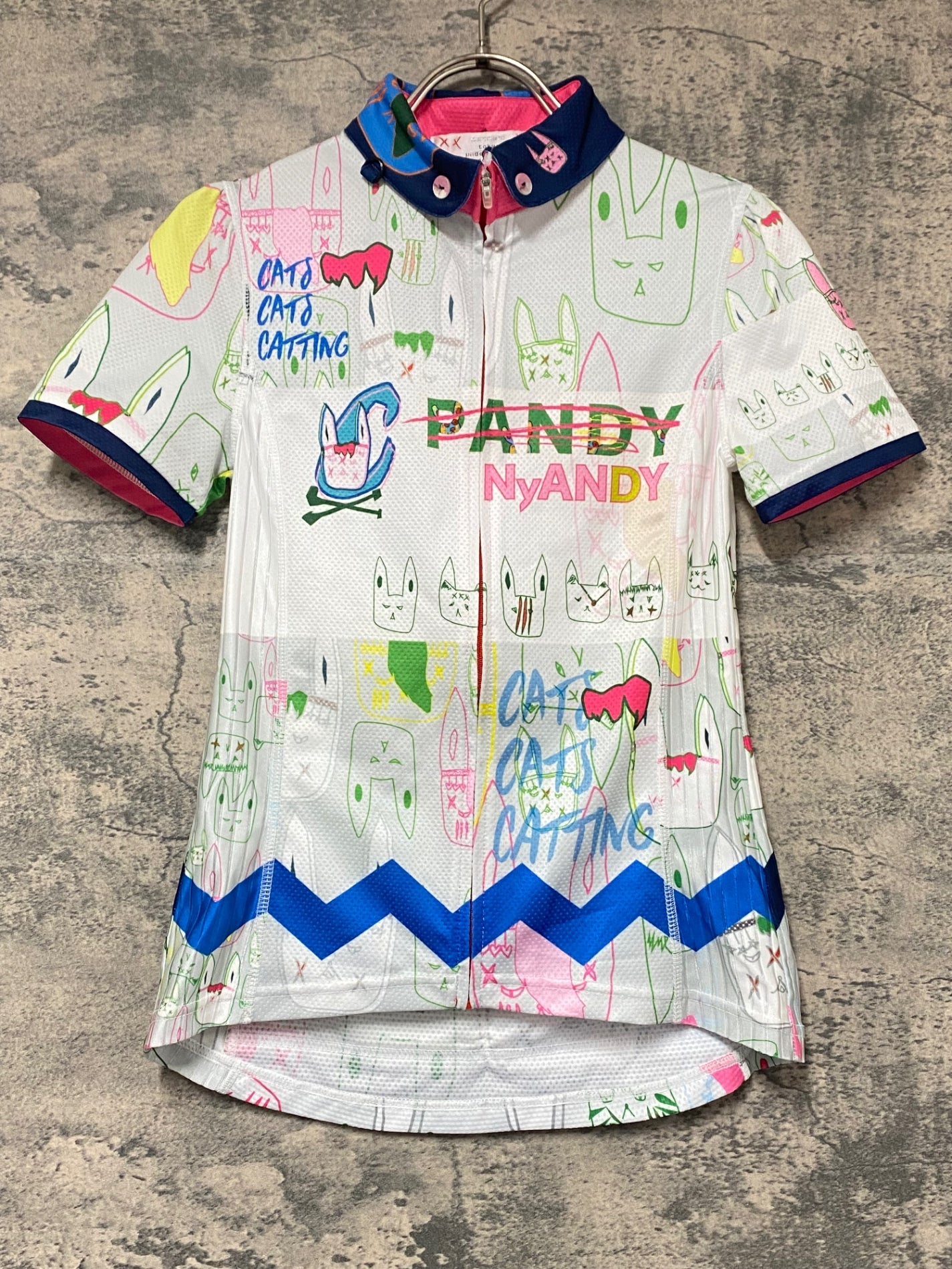 KK469 パンダーニ Pandani 半袖 サイクルジャージ 白 S レディース