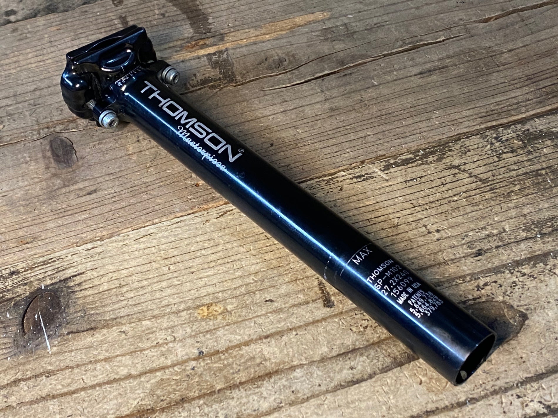 トムソン　マスターピース　シートポスト　27.2 240mm トムソン MASTERPIECE シートポスト セットバック有 | マウンテン