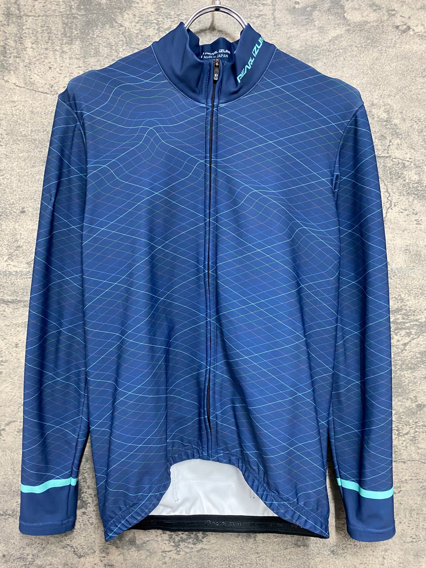 JS814 パールイズミ PEARL iZUMi 長袖 サイクルジャージ 青 L 裏起毛