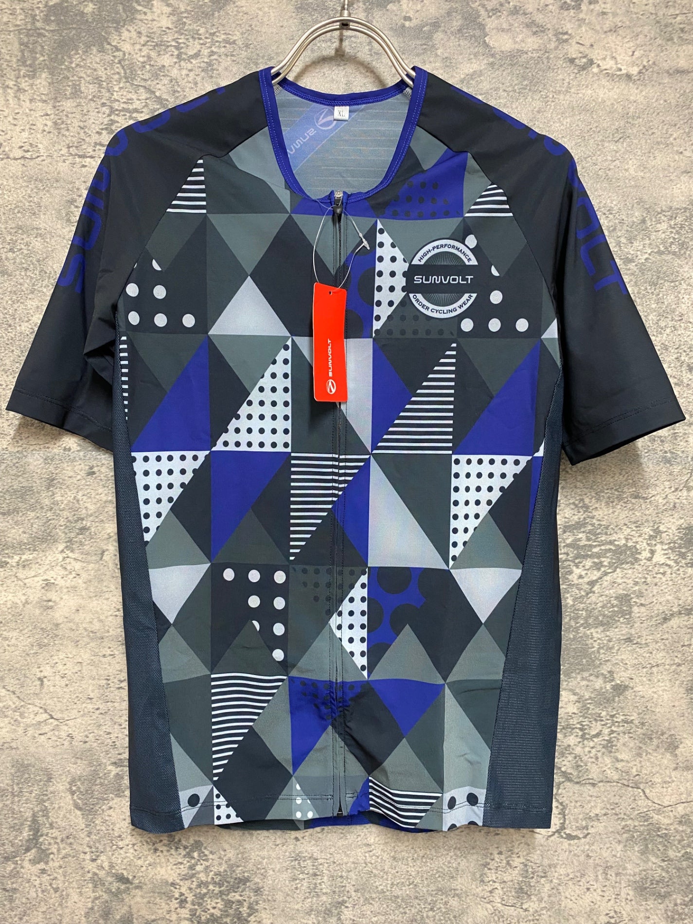 JO578 サンボルト SUNVOLT 半袖 サイクルジャージ 青 黒 XL – BICI