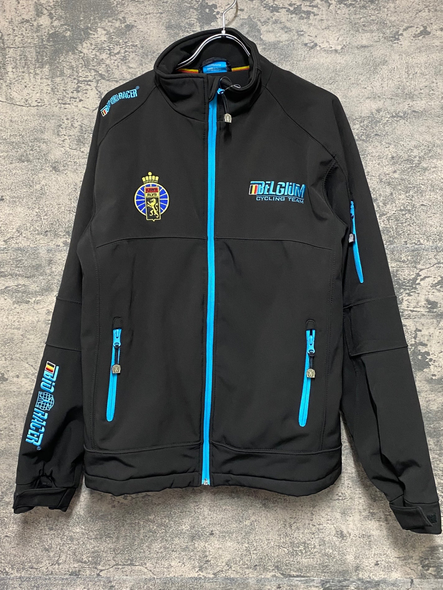 KE549 ビオレーサー BiORACER 長袖 ジャケット 黒 M 裏起毛 BELGIUM