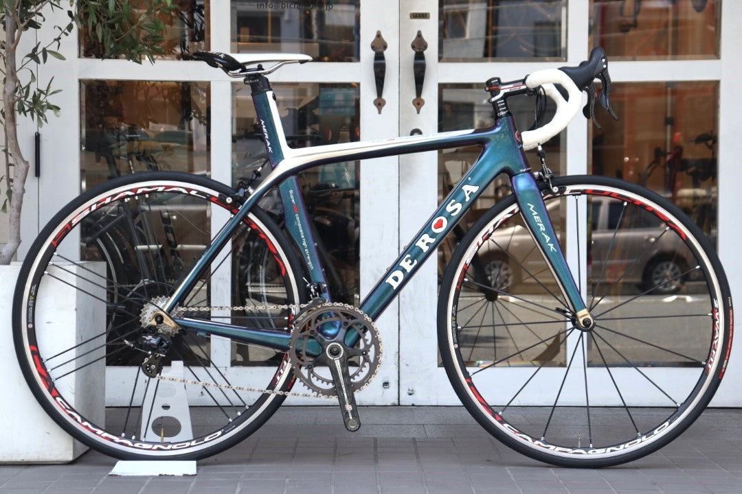 デローザ DE ROSA メラク MERAK 2011モデル 63.5サイズ カンパ レコード 11S カーボン ロードバイク SHAMAL  ULTRA 【横浜店】